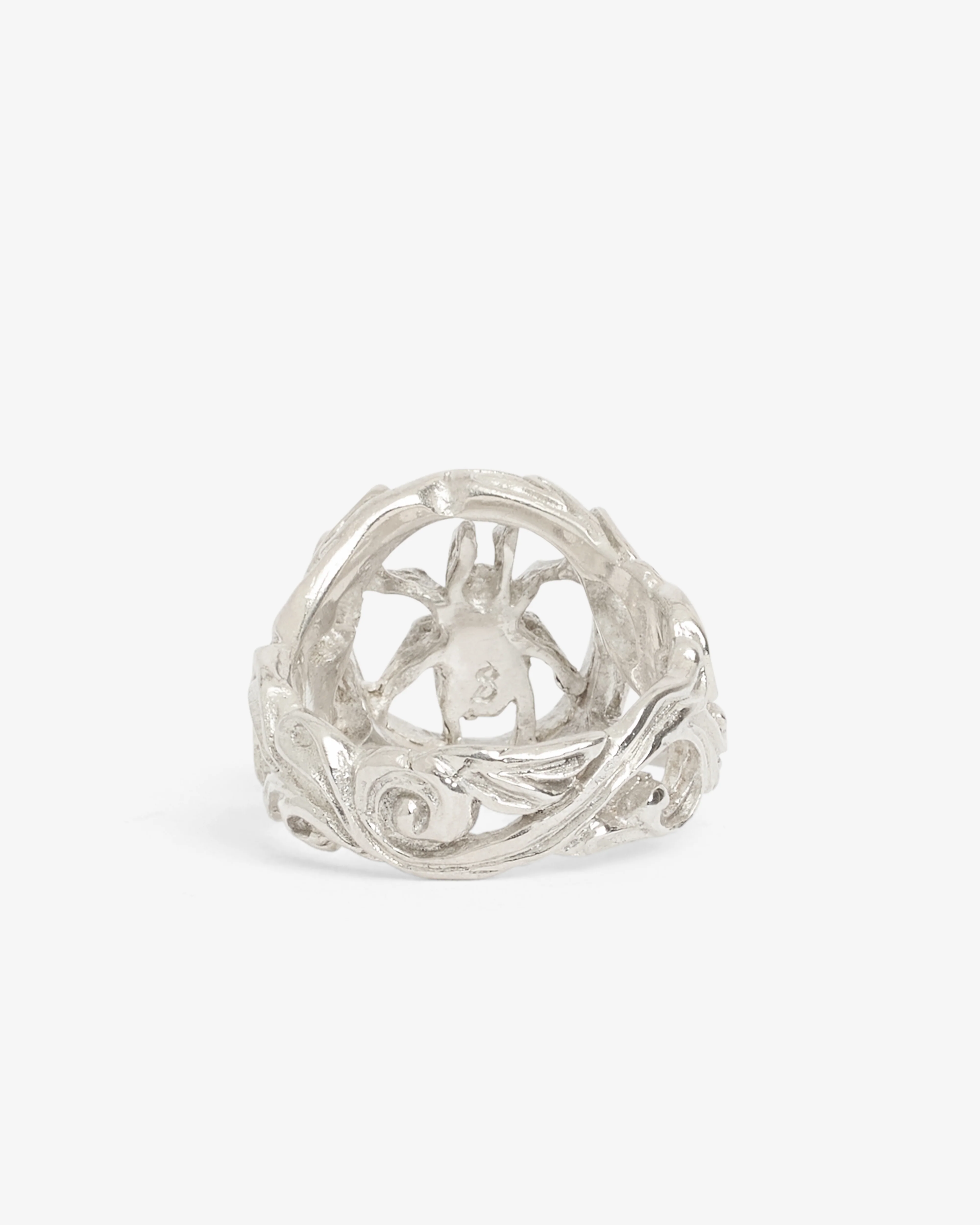 13 Lucky Monkey - Celestia Orante Spider Ring - (Silver) - Image 3