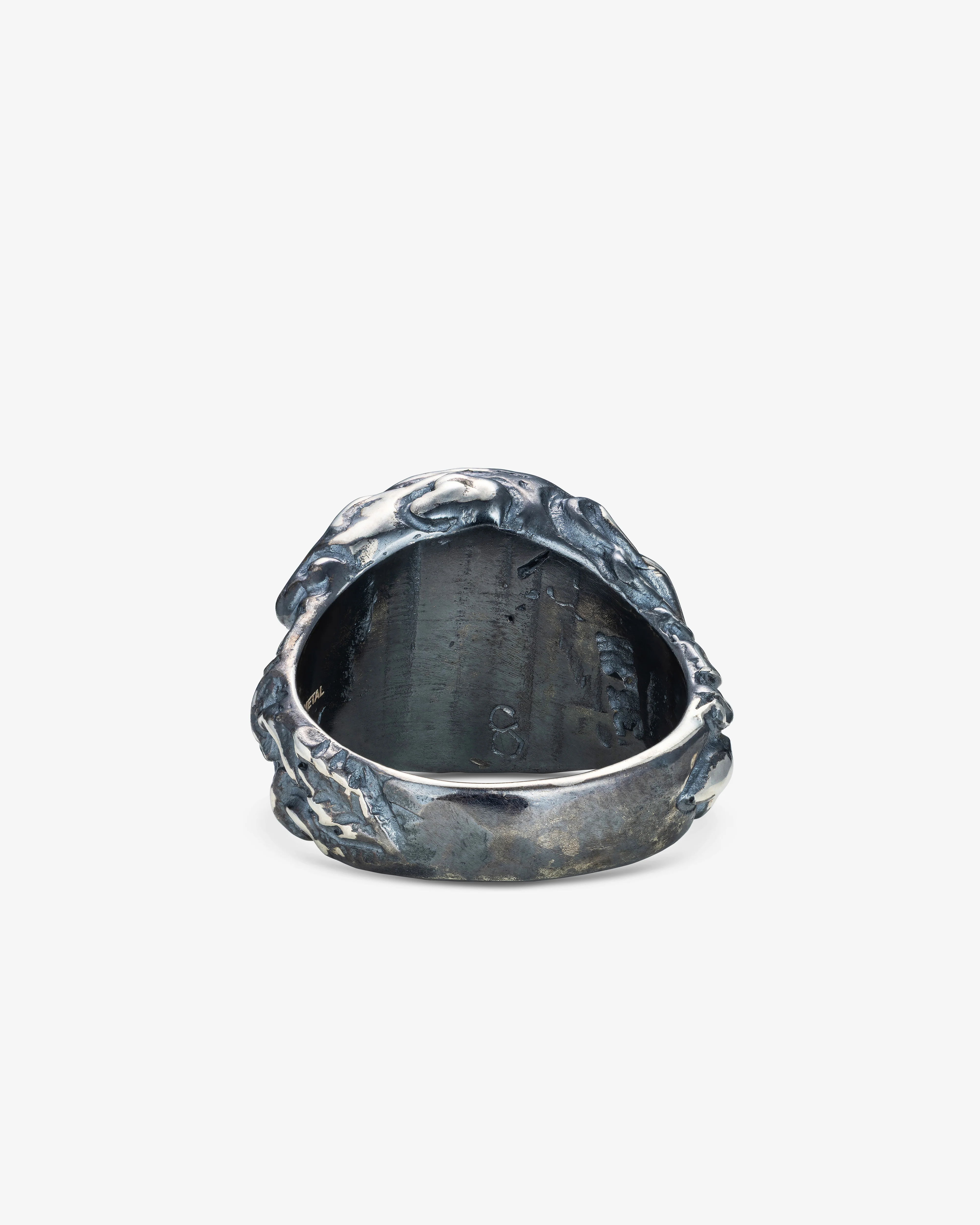 13 Lucky Monkey - Medium Microdose Ring - (Silver/Black) - Image 3