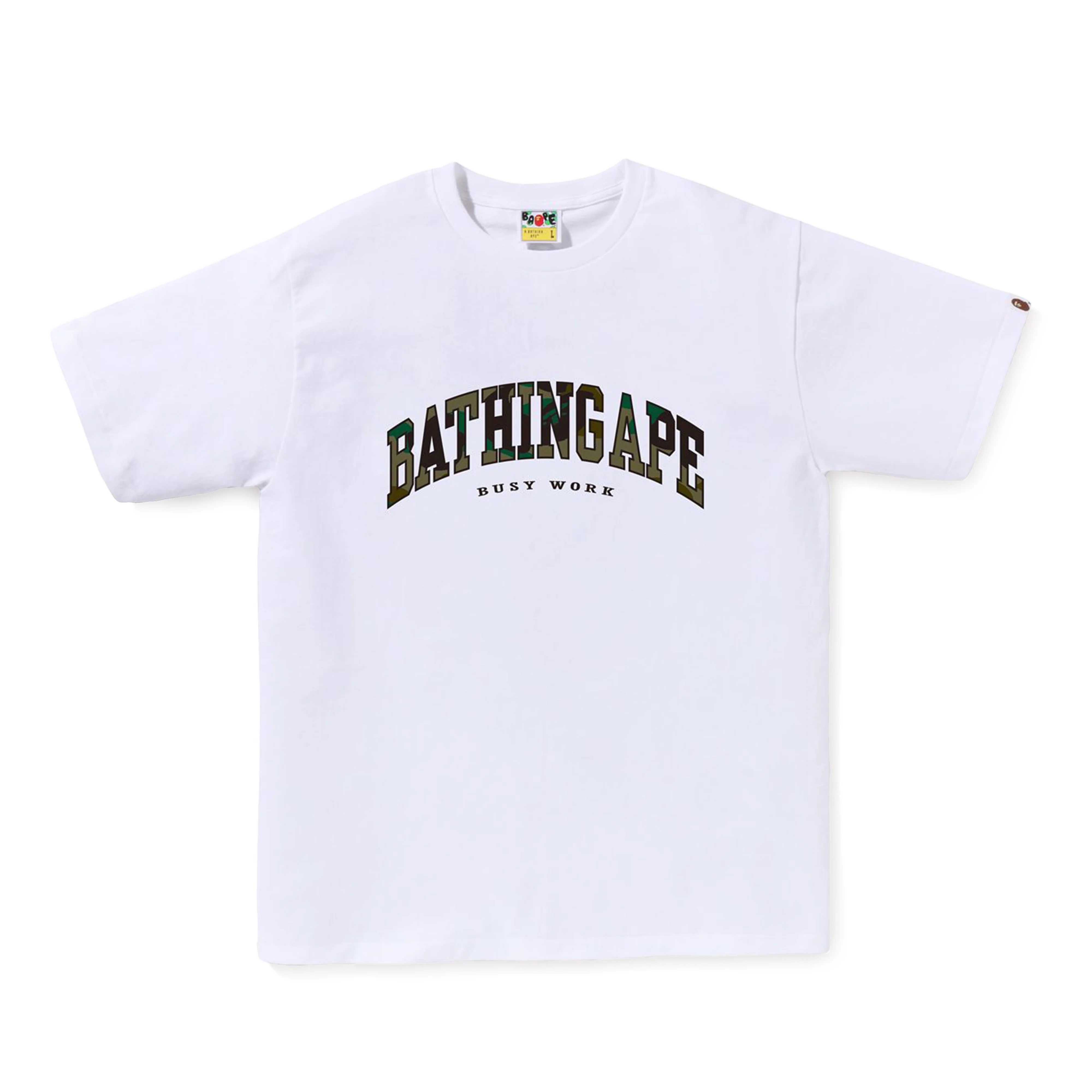 A BATHING APEĀ® - 1st Camo Logo Tee - (White)