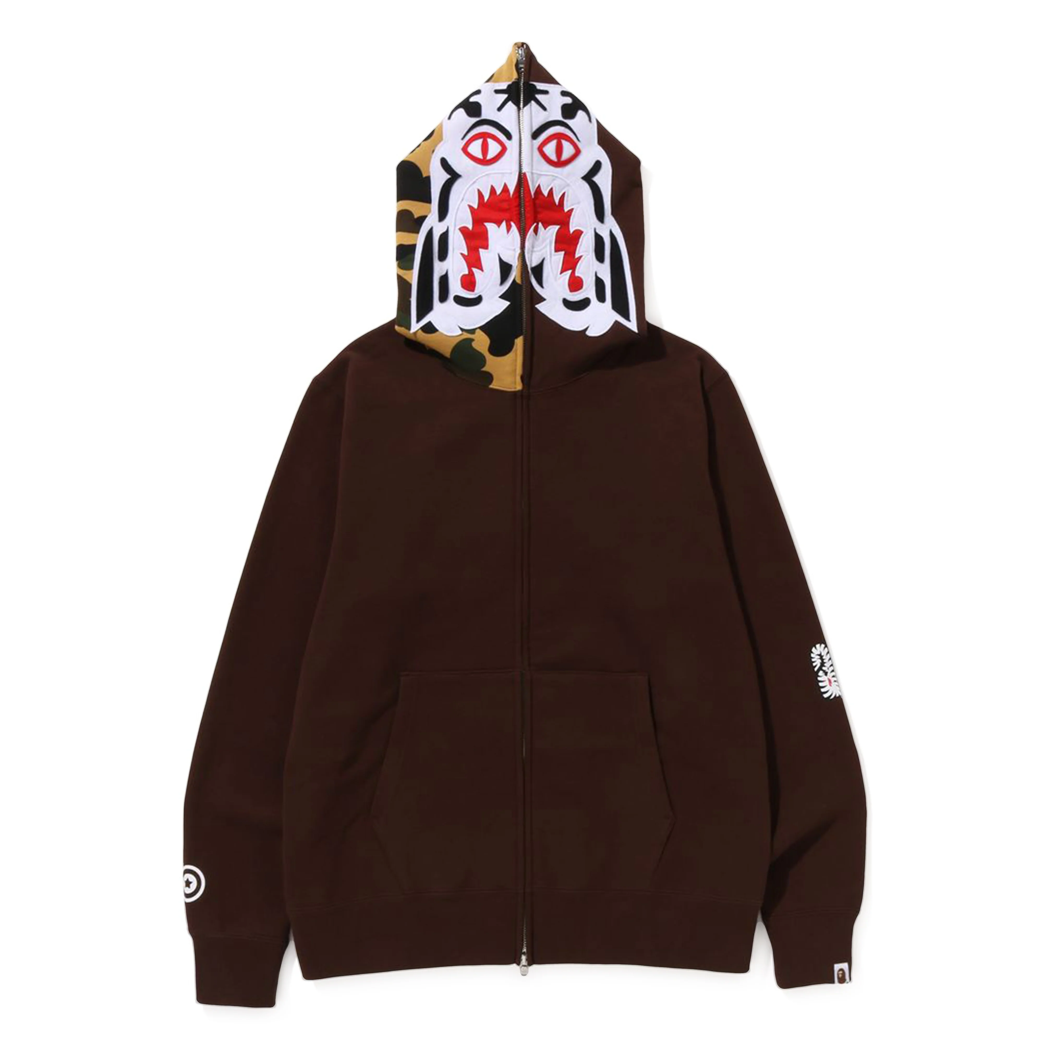 A BATHING APEĀ® - 1st Camo Tiger Full Zip Hoodie - (Brown)