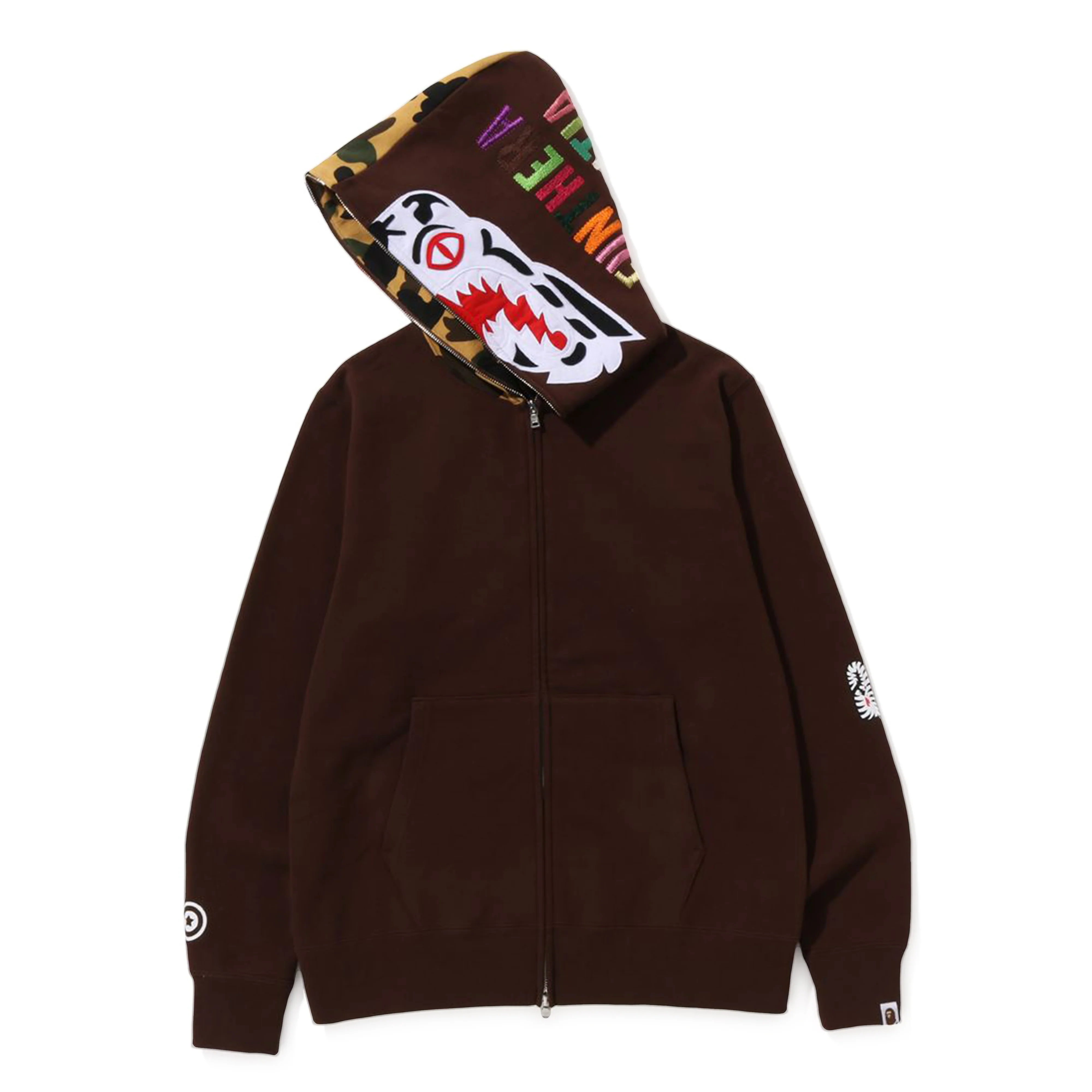 A BATHING APEĀ® - 1st Camo Tiger Full Zip Hoodie - (Brown) - Image 3