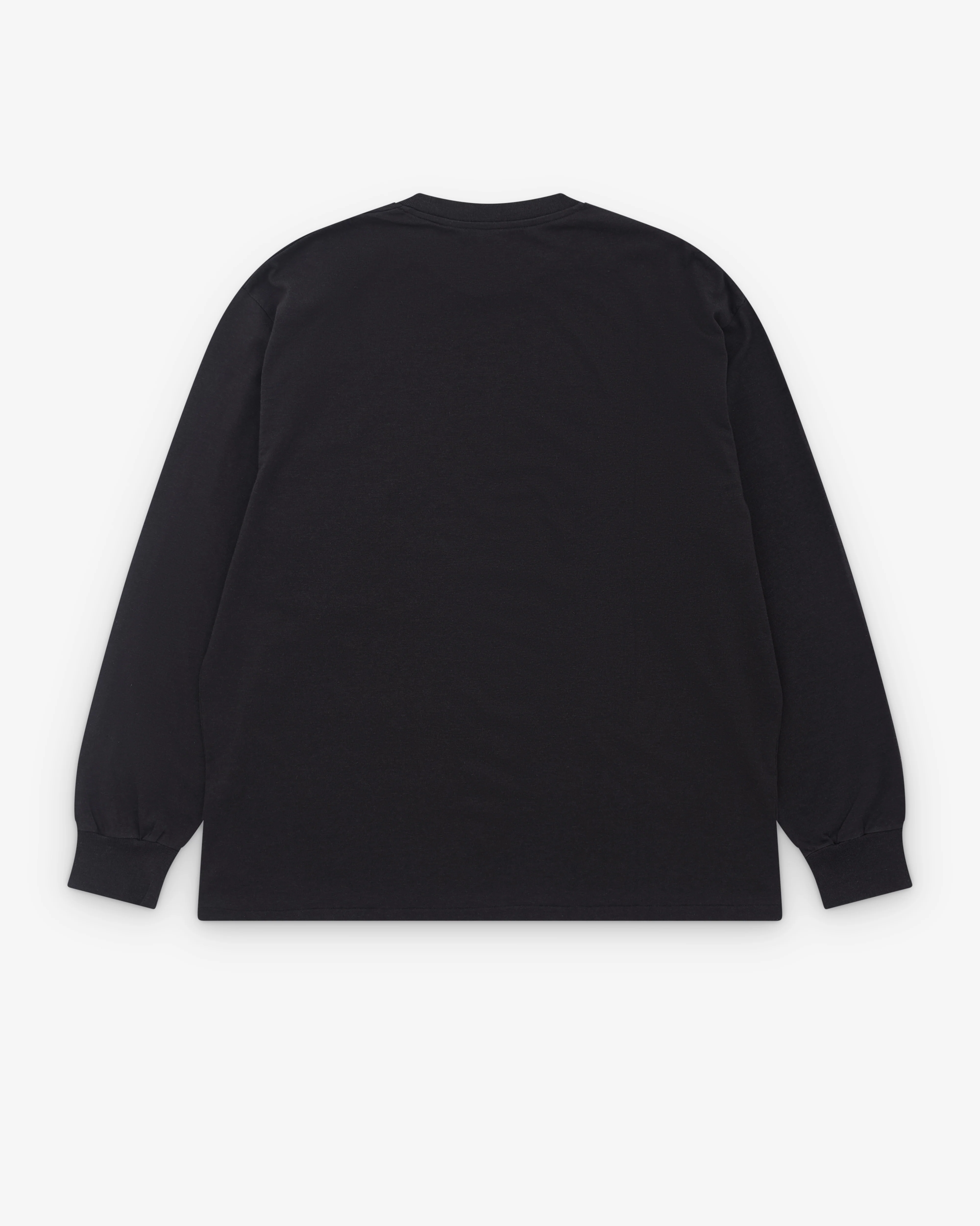 A.Presse - Men’s Cashmere Blend L/S T-Shirt - (Charcoal) - Image 2