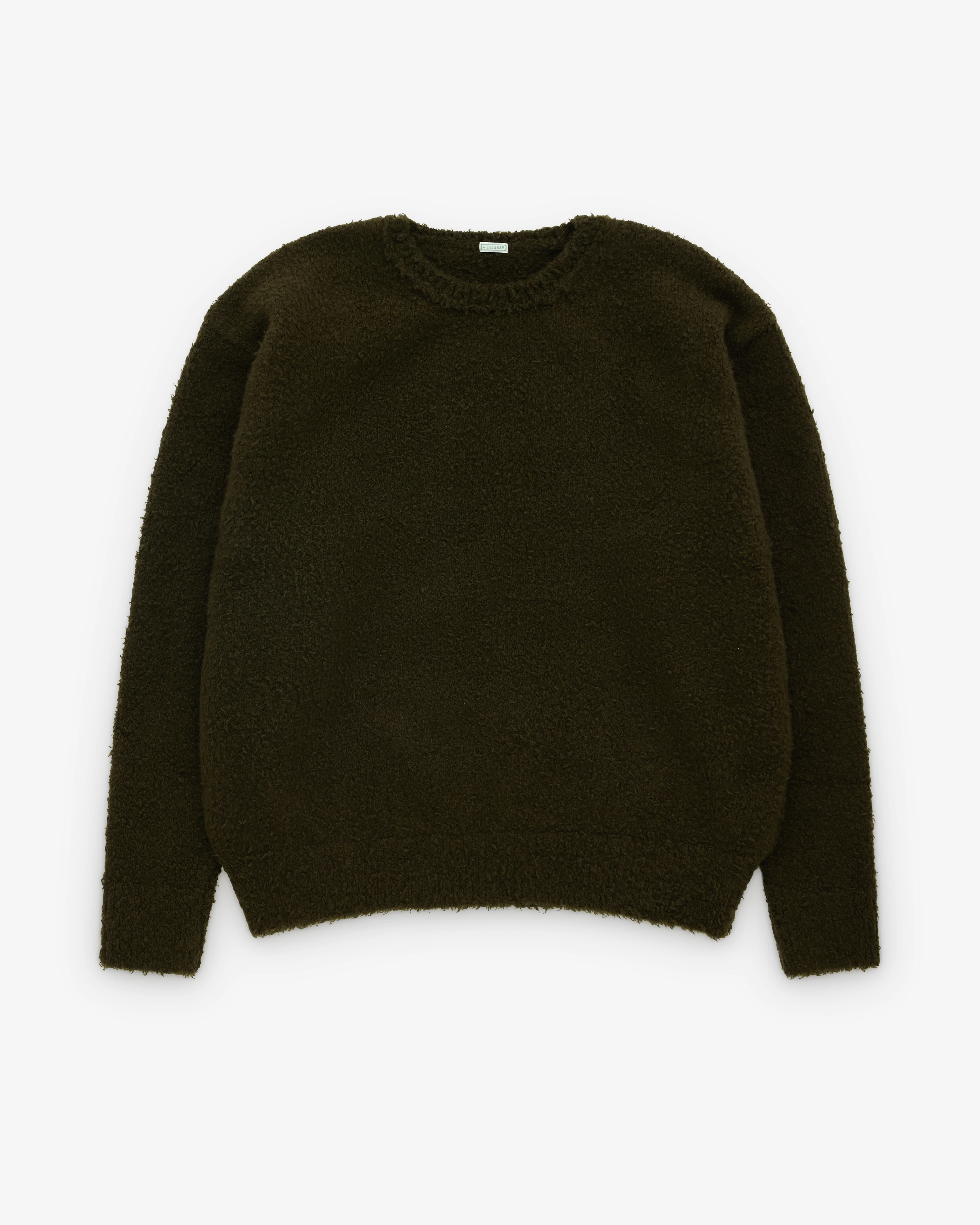 A.Presse - Men's Cashmere Mole Yarn Pullover Sweater - (Khaki)