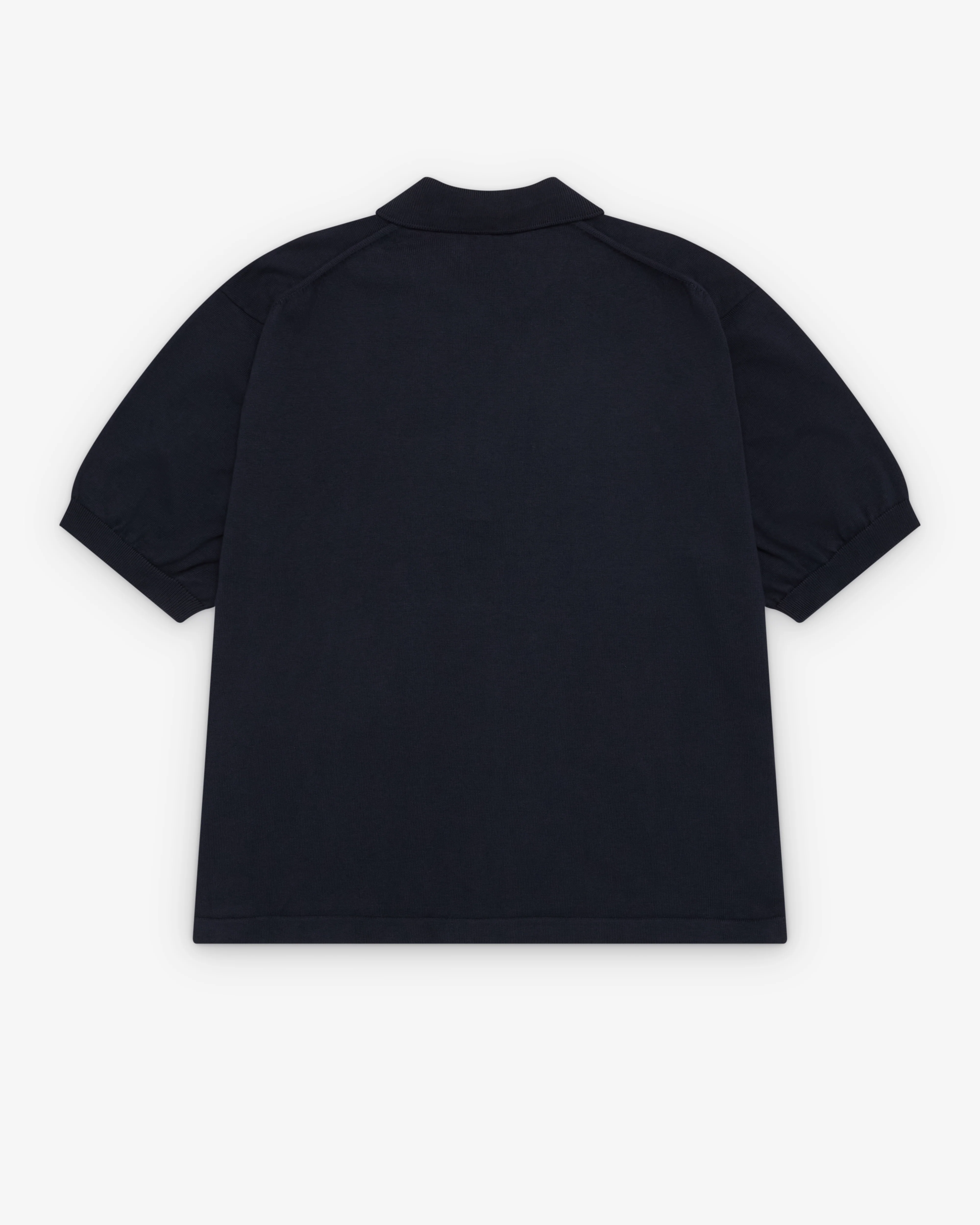A.Presse - Men's Short Sleeve Polo Shirt - (Navy) - Image 2