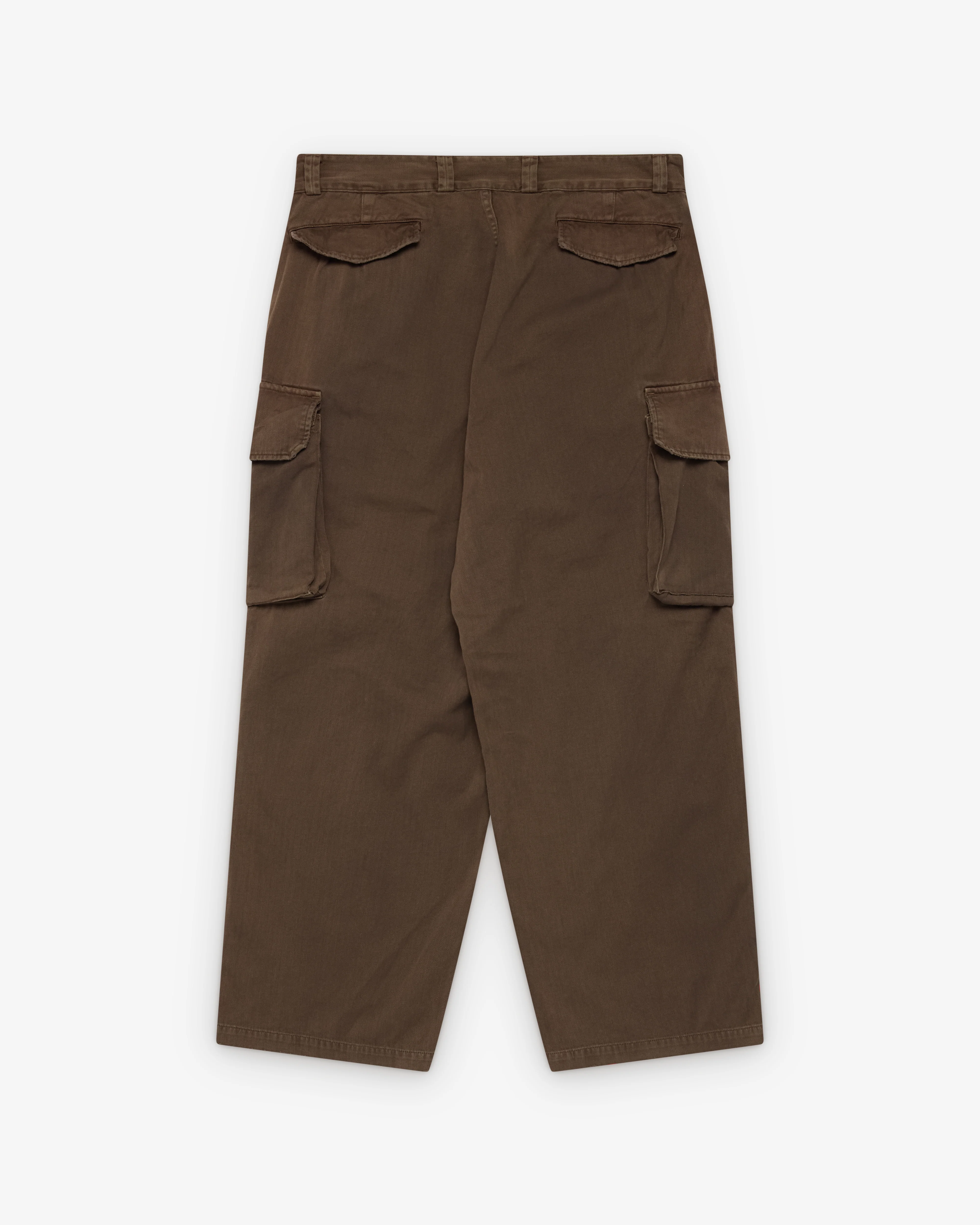 A.Presse - Men's Vintage FA HBT M-47 Trousers - (Brown) - Image 2