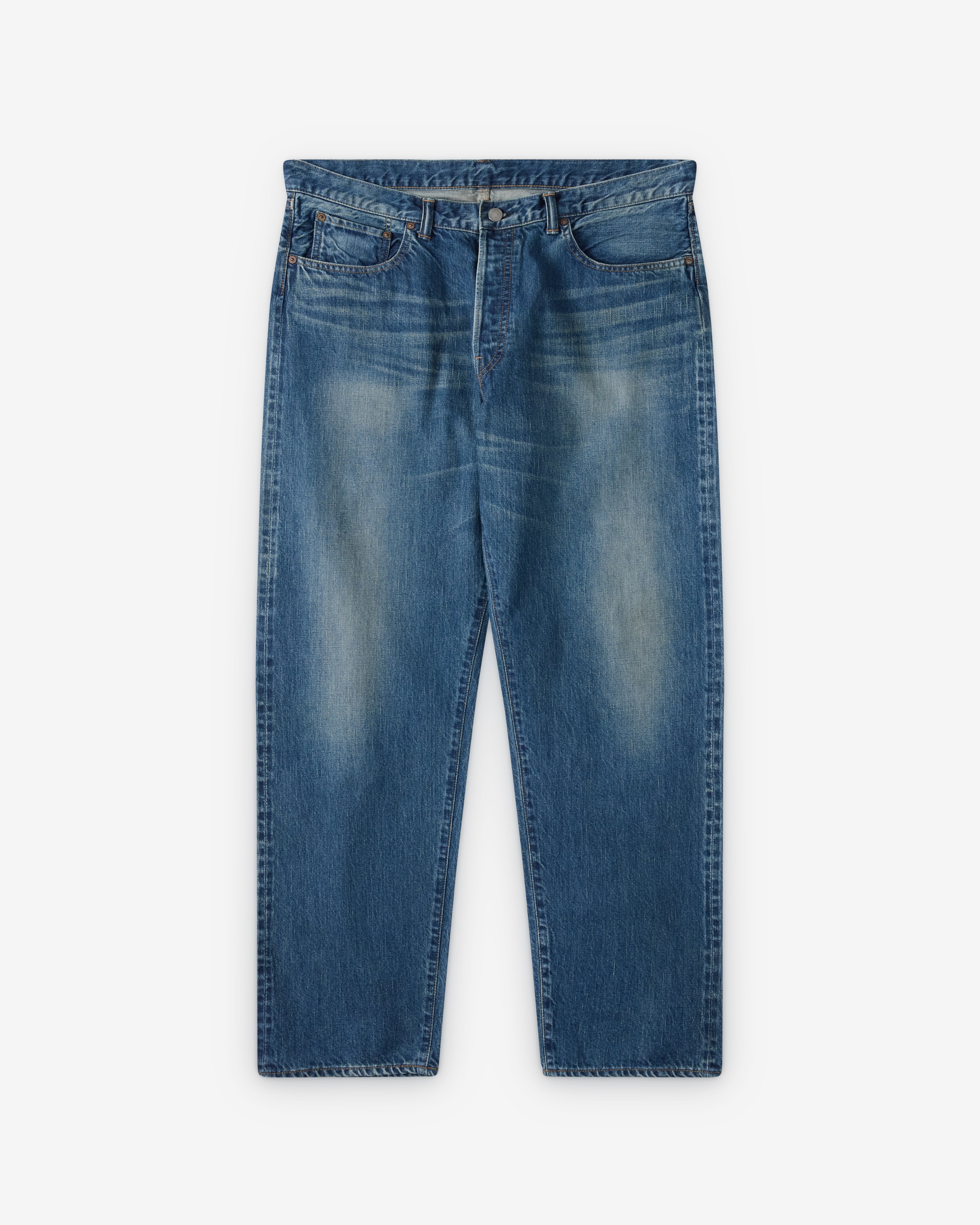 A.Presse - Men's Washed Denim Pants - (Bleach)