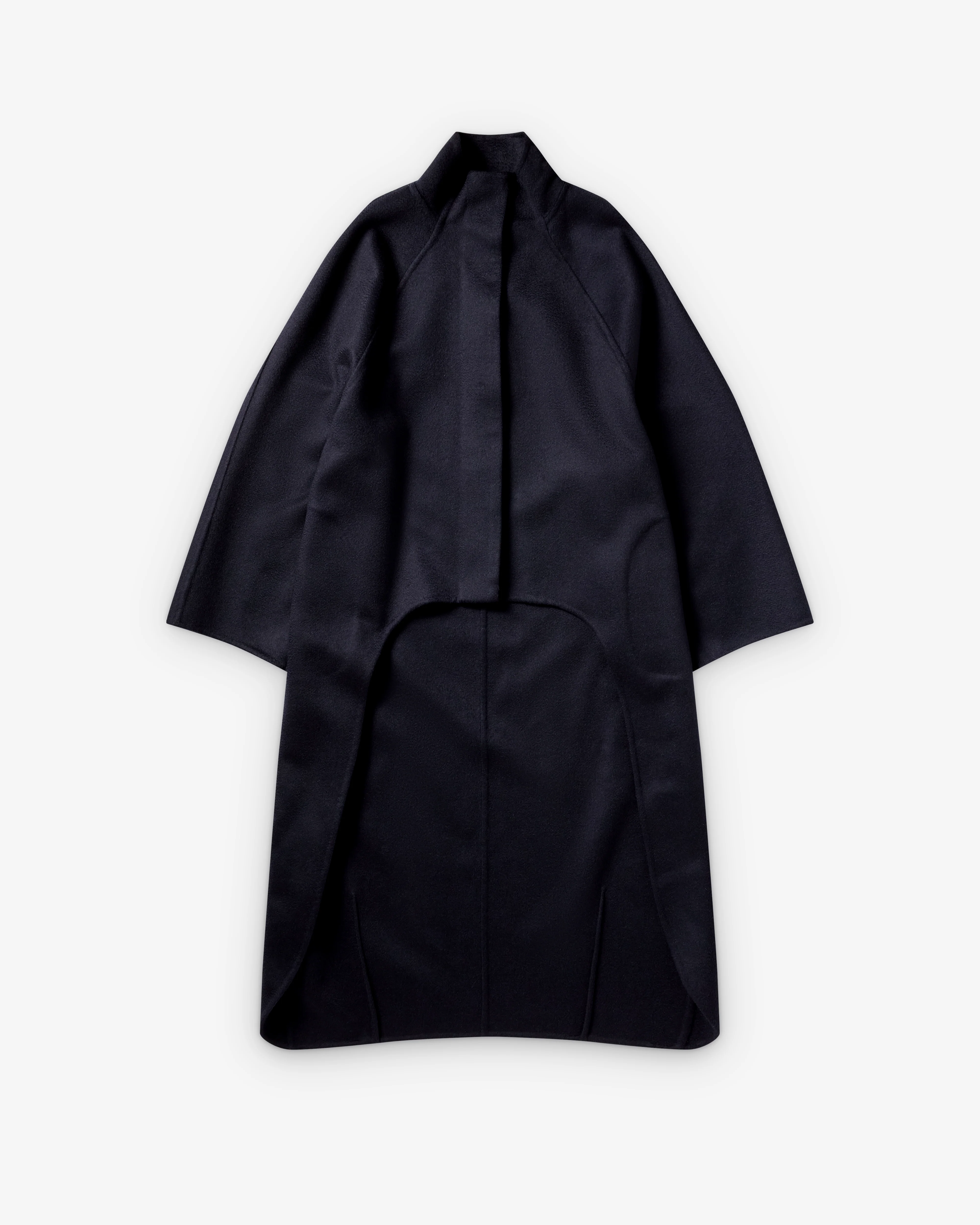 Alaïa - Women's Asymmetric Double Face Coat - (Minuit)