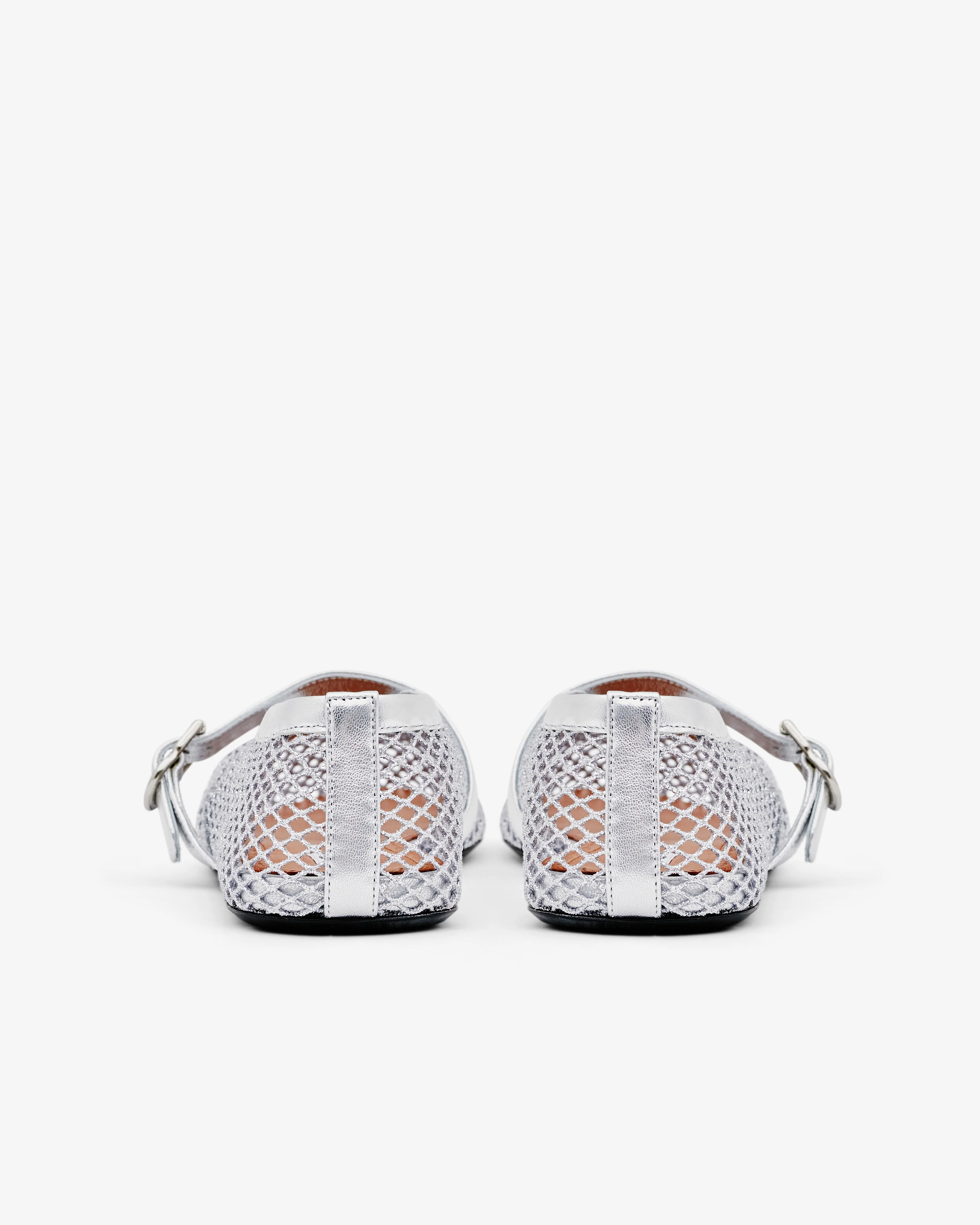 Alaïa - Women’s Ballet Flat - (Silver) - Image 4