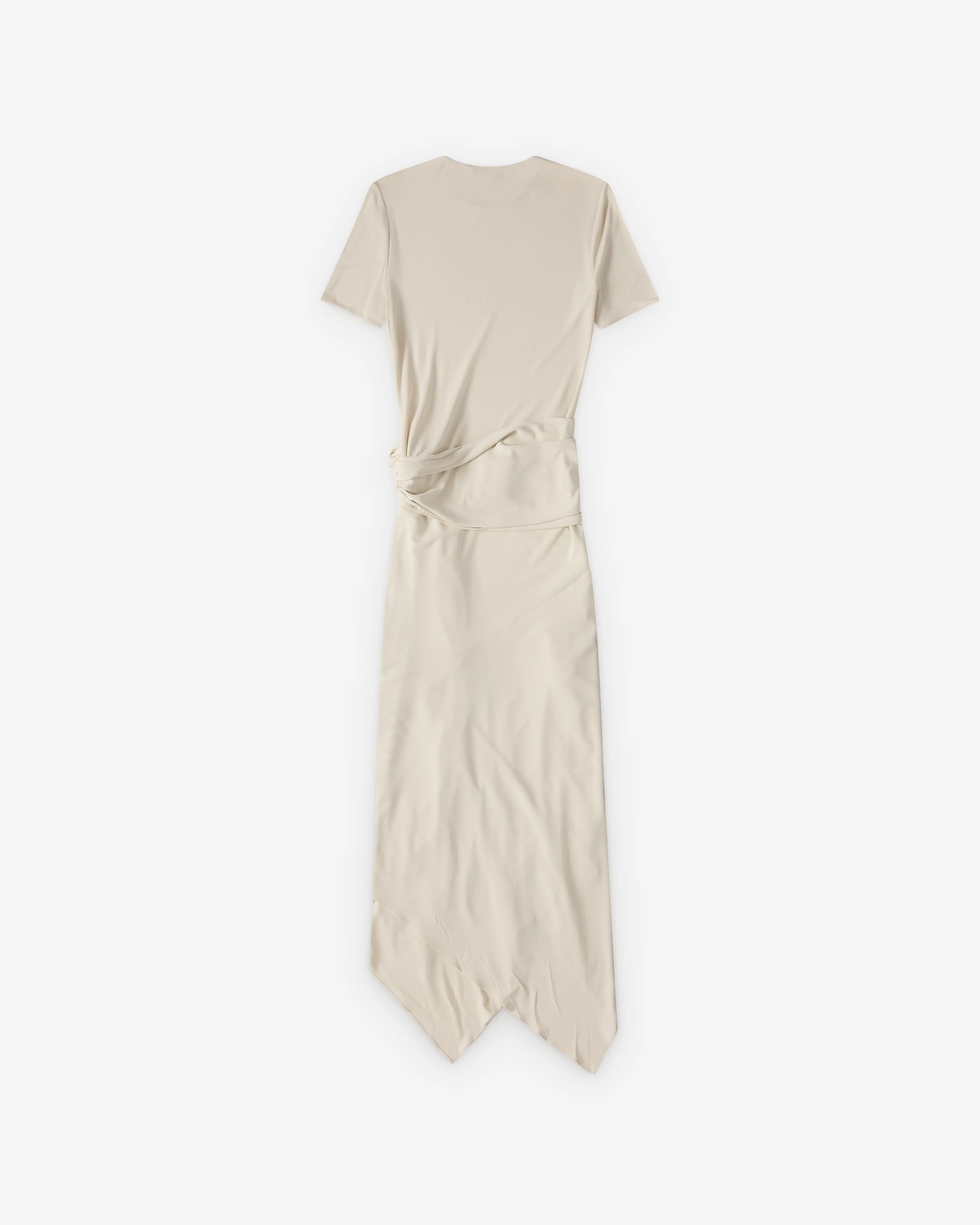 Alaïa - Women's Belted Fluid Dress - (Cream) - Image 2