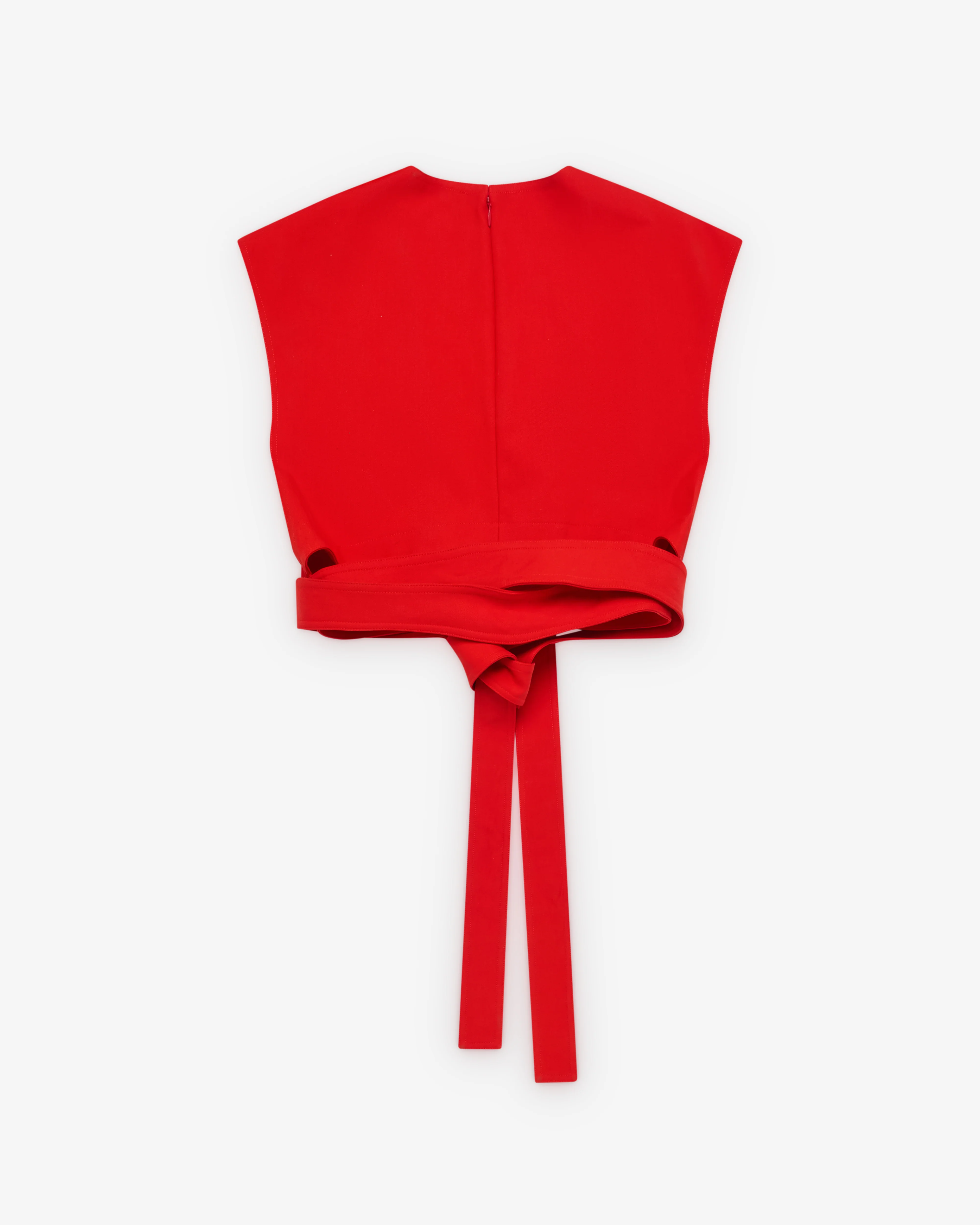 ALAÏA - Women's Belted Top - (Orange) - Image 2