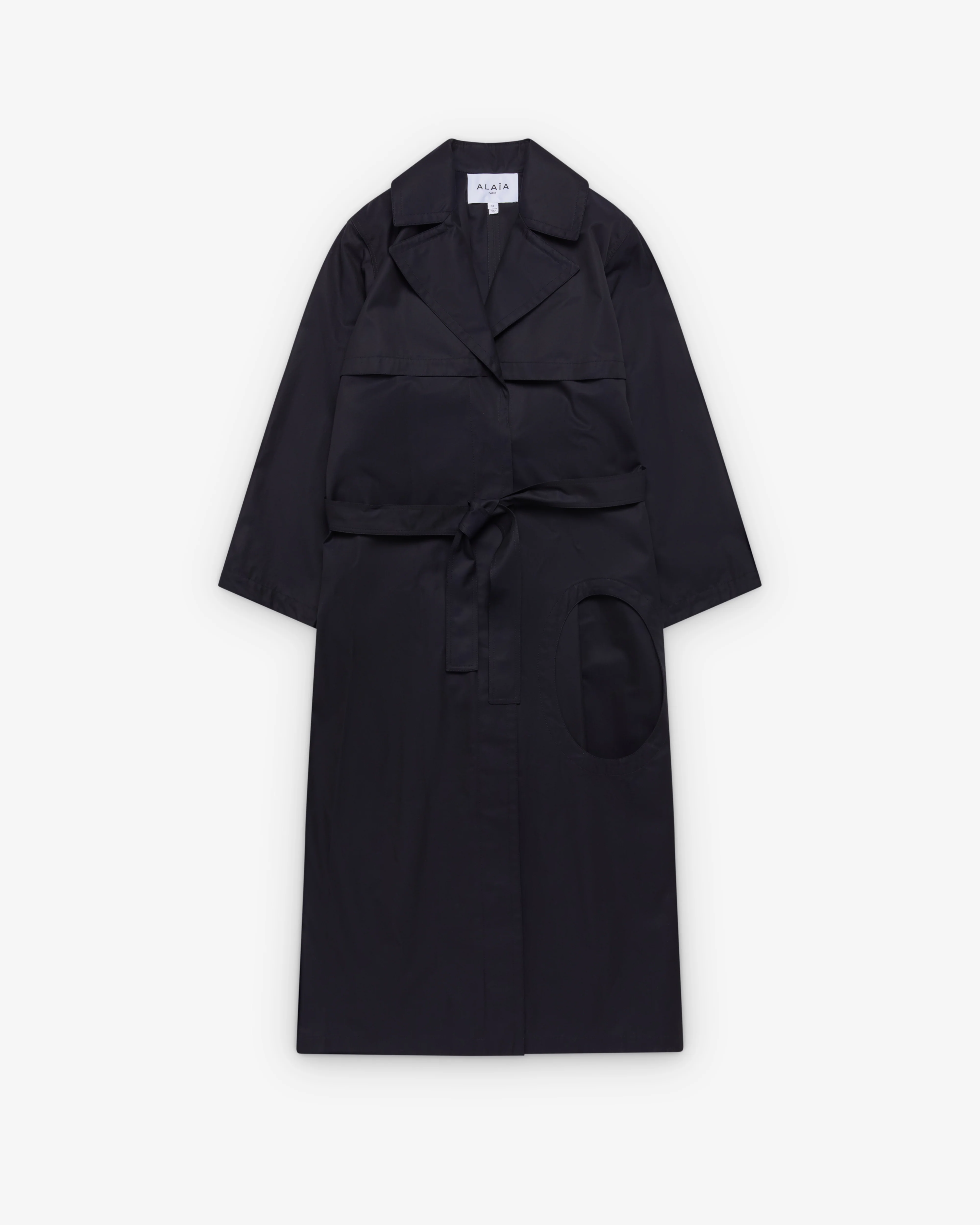 ALAÏA - Women's Cut-Out Trench - (Navy)