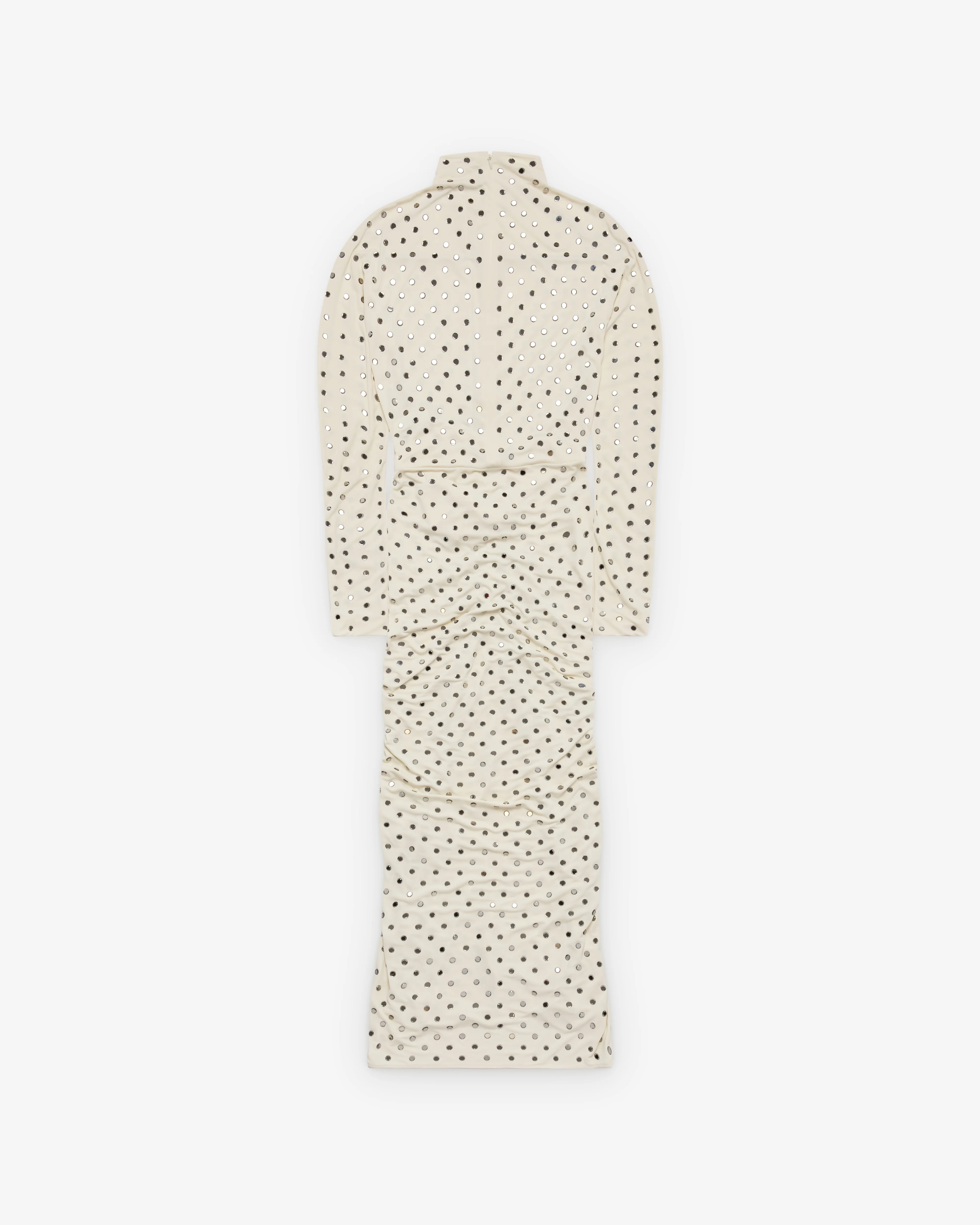 ALAÏA - Women's Draped Dress - (Pannacota) - Image 2