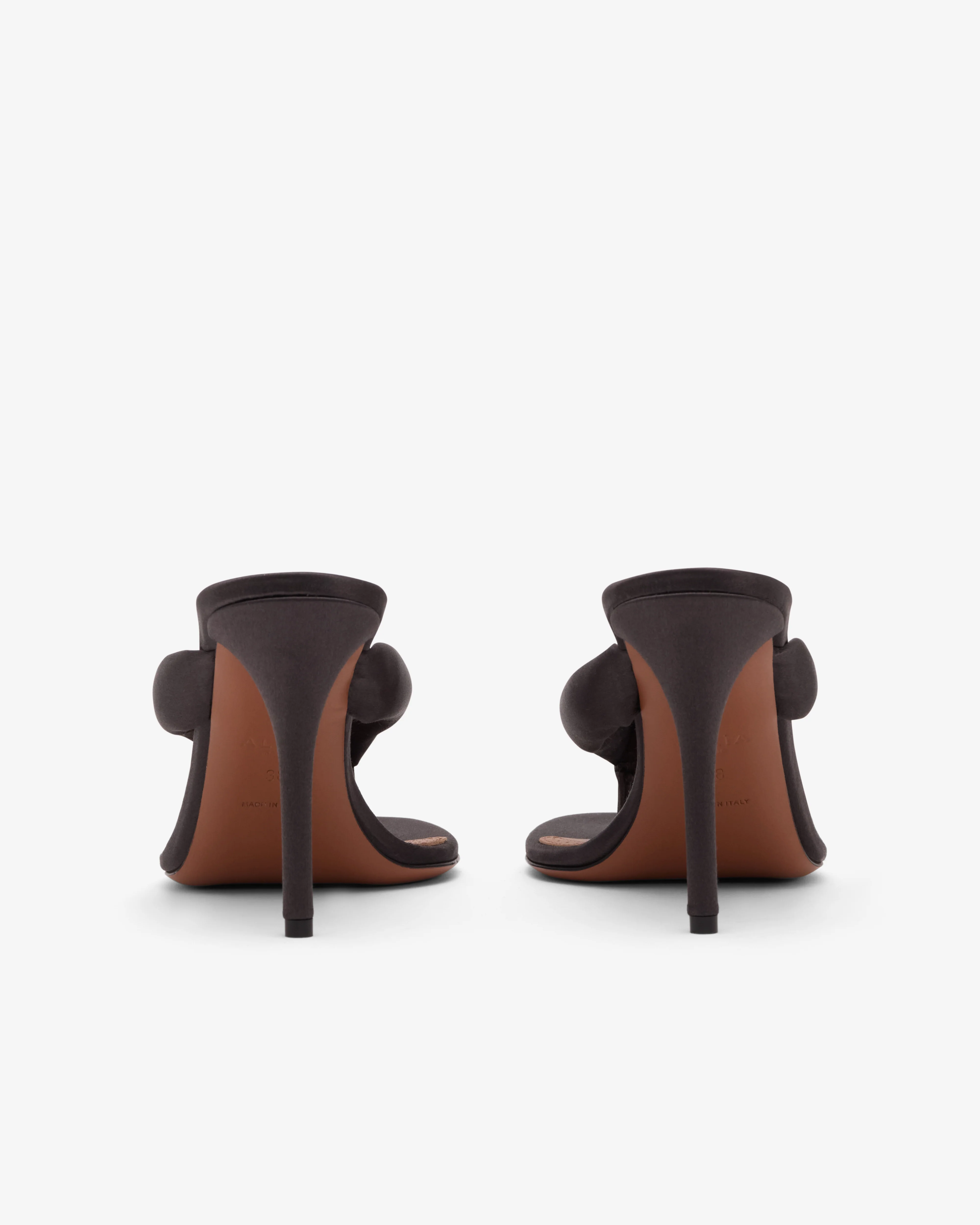 Alaïa - Women's Padded Sandal - (Anthracite) - Image 4