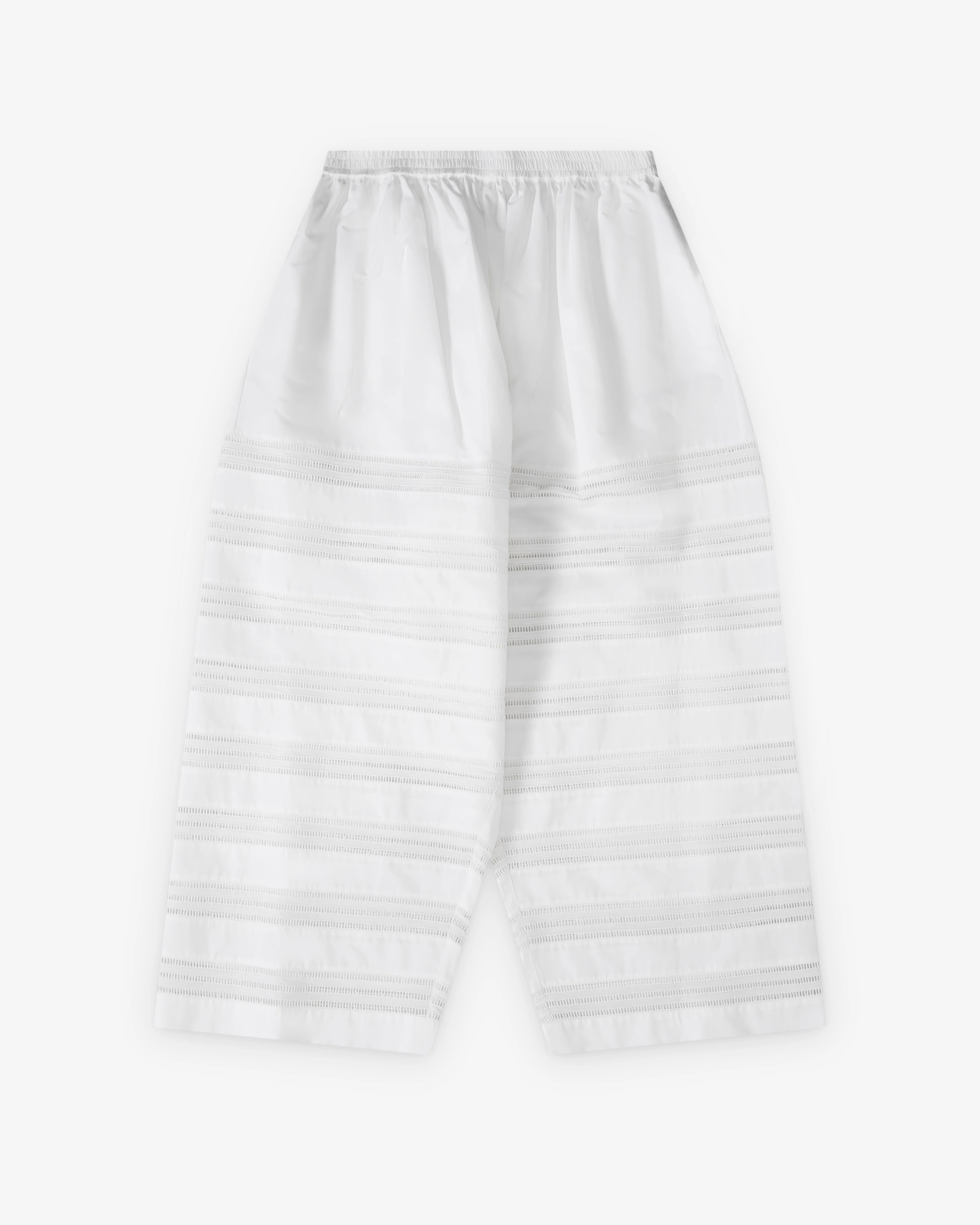Alaïa - Women's Round Poplin Pants - (Blanc)