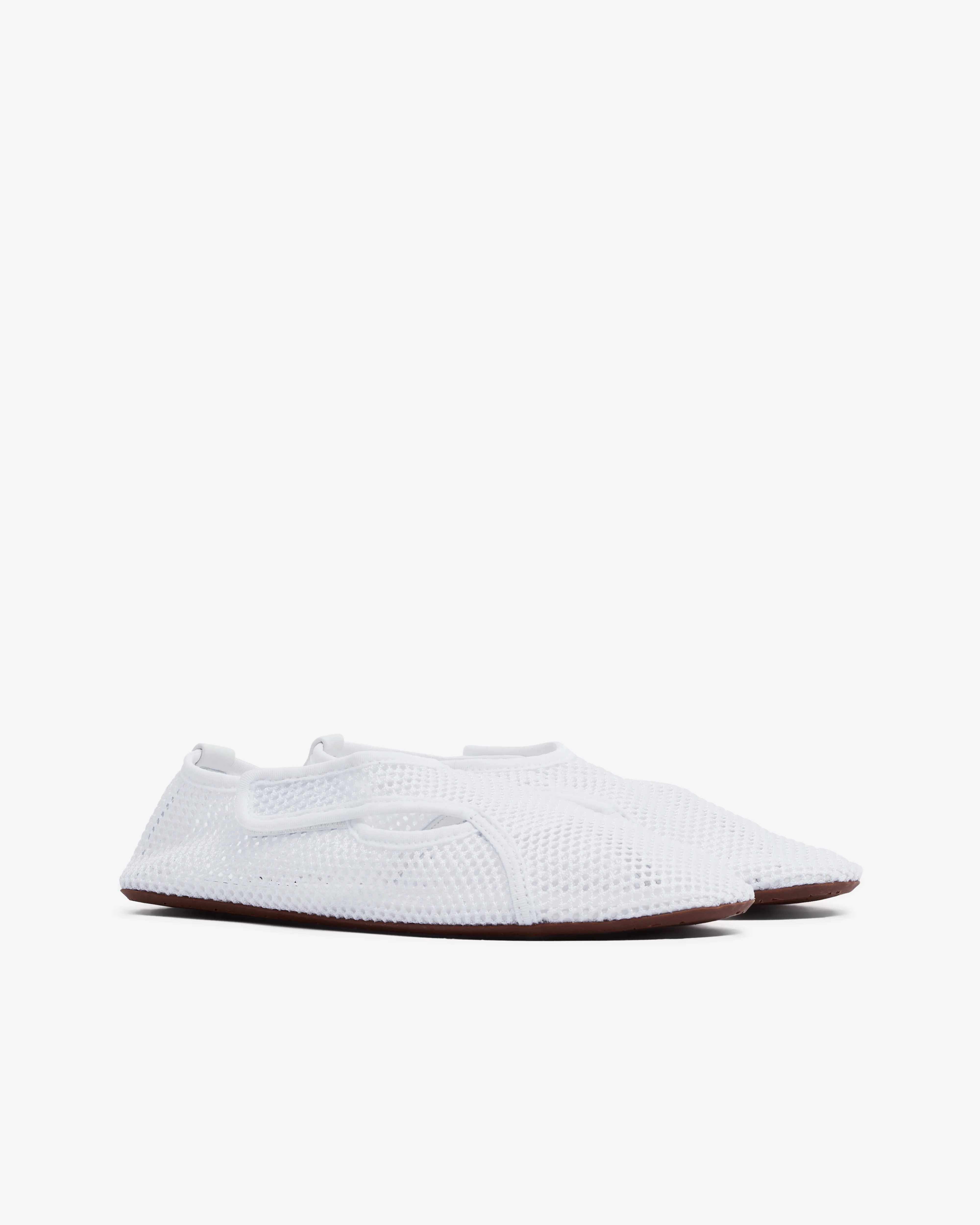 Alaïa - Women’s Fishnet Slippers - (Optic White) - Image 2