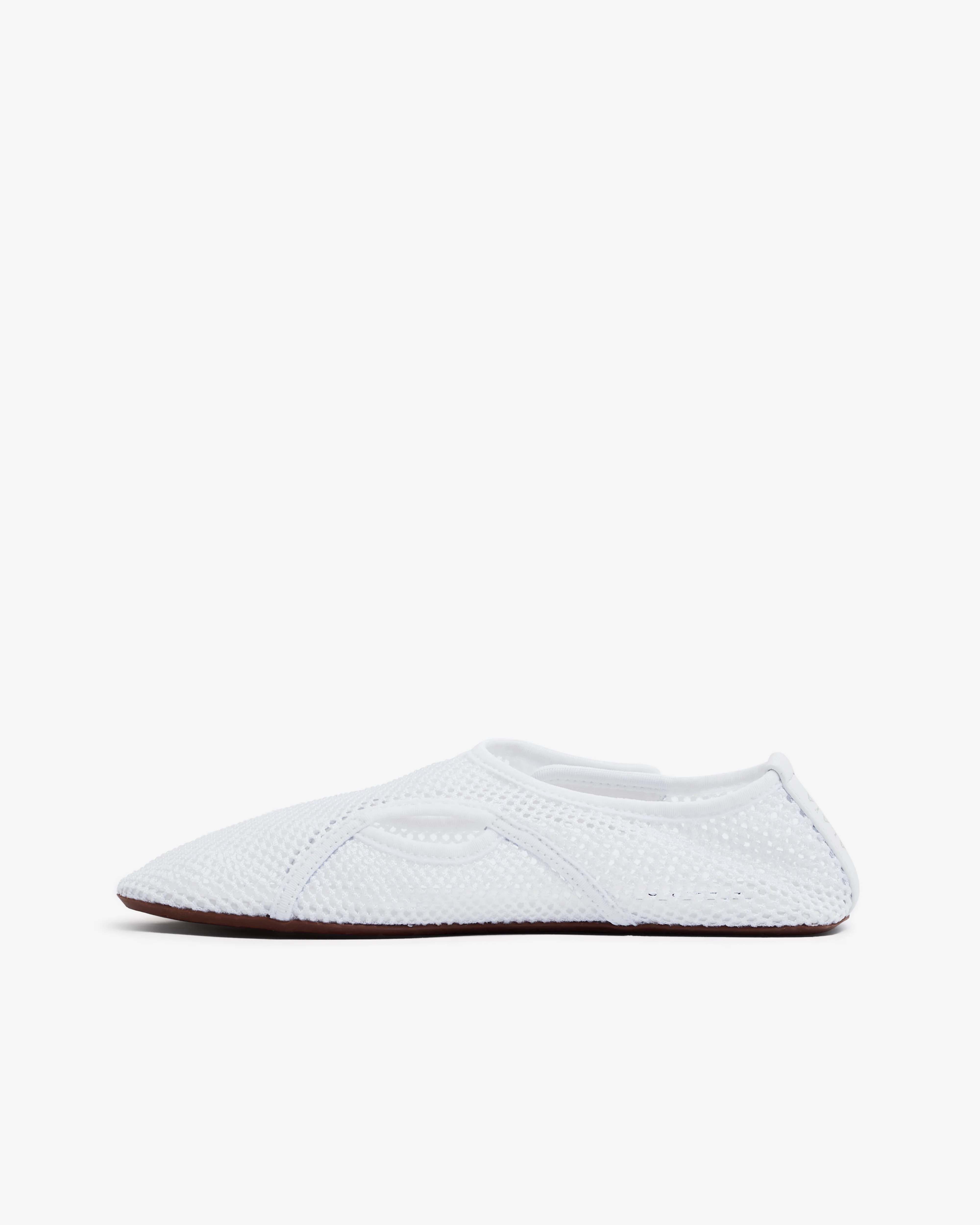 Alaïa - Women’s Fishnet Slippers - (Optic White) - Image 3