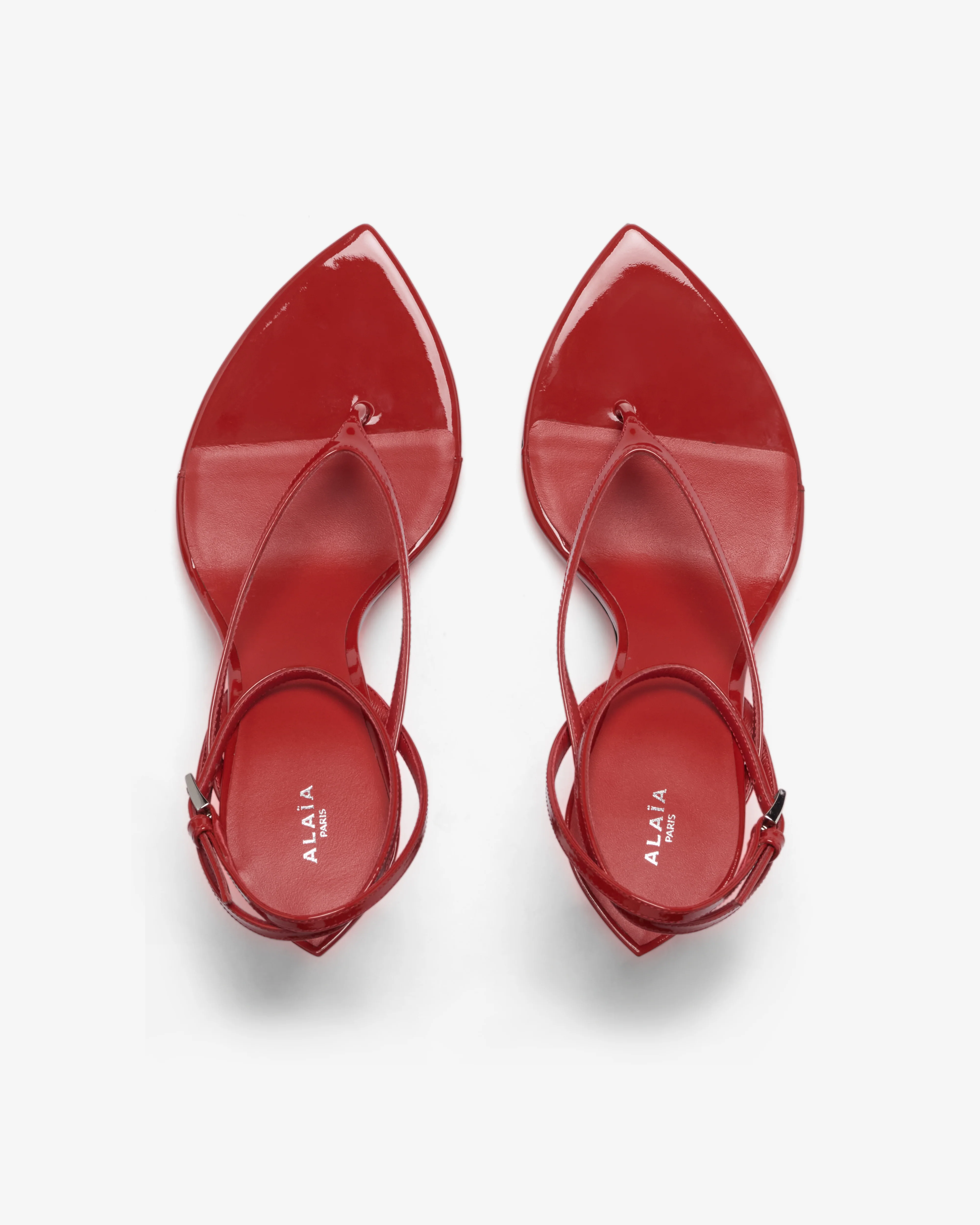 Alaïa - Women's invisible Thong Sandals - (Burnt Orange) - Image 5