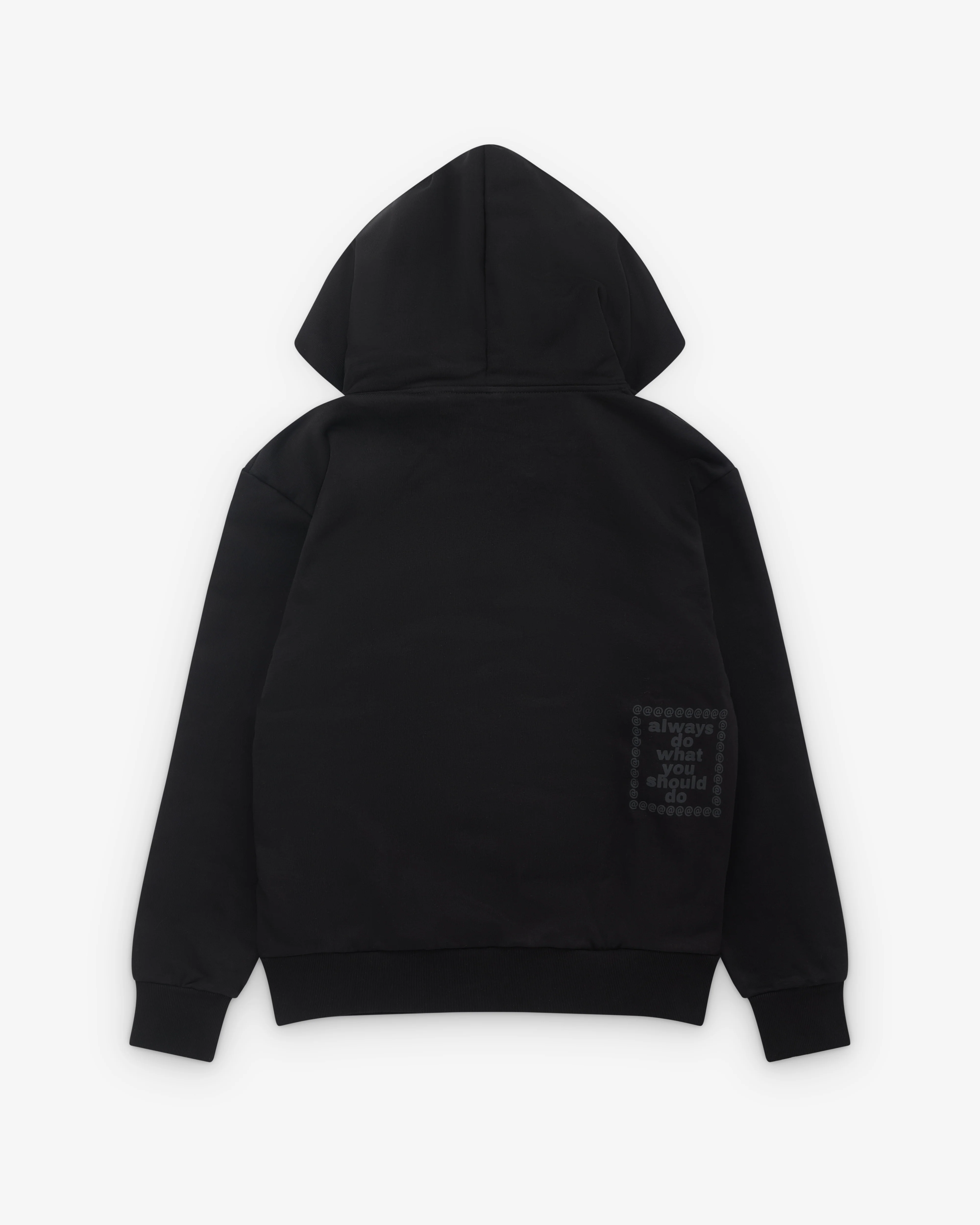 Always Do What You Should Do - 3116 Premium Zip Up Hoodie - (Black) - Image 2