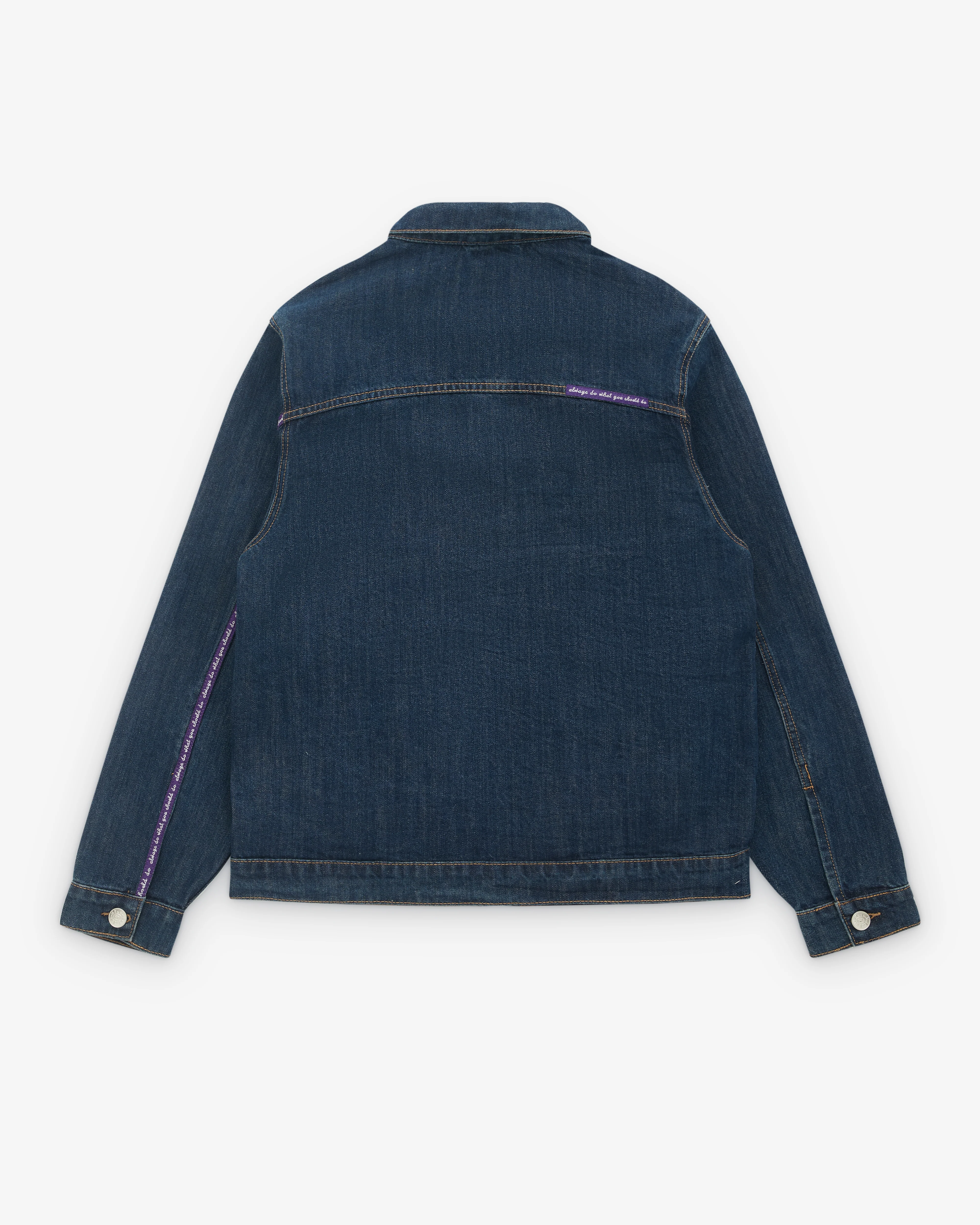 Always Do What You Should Do - Nigo Purple Label Denim Jacket - (Blue) - Image 2