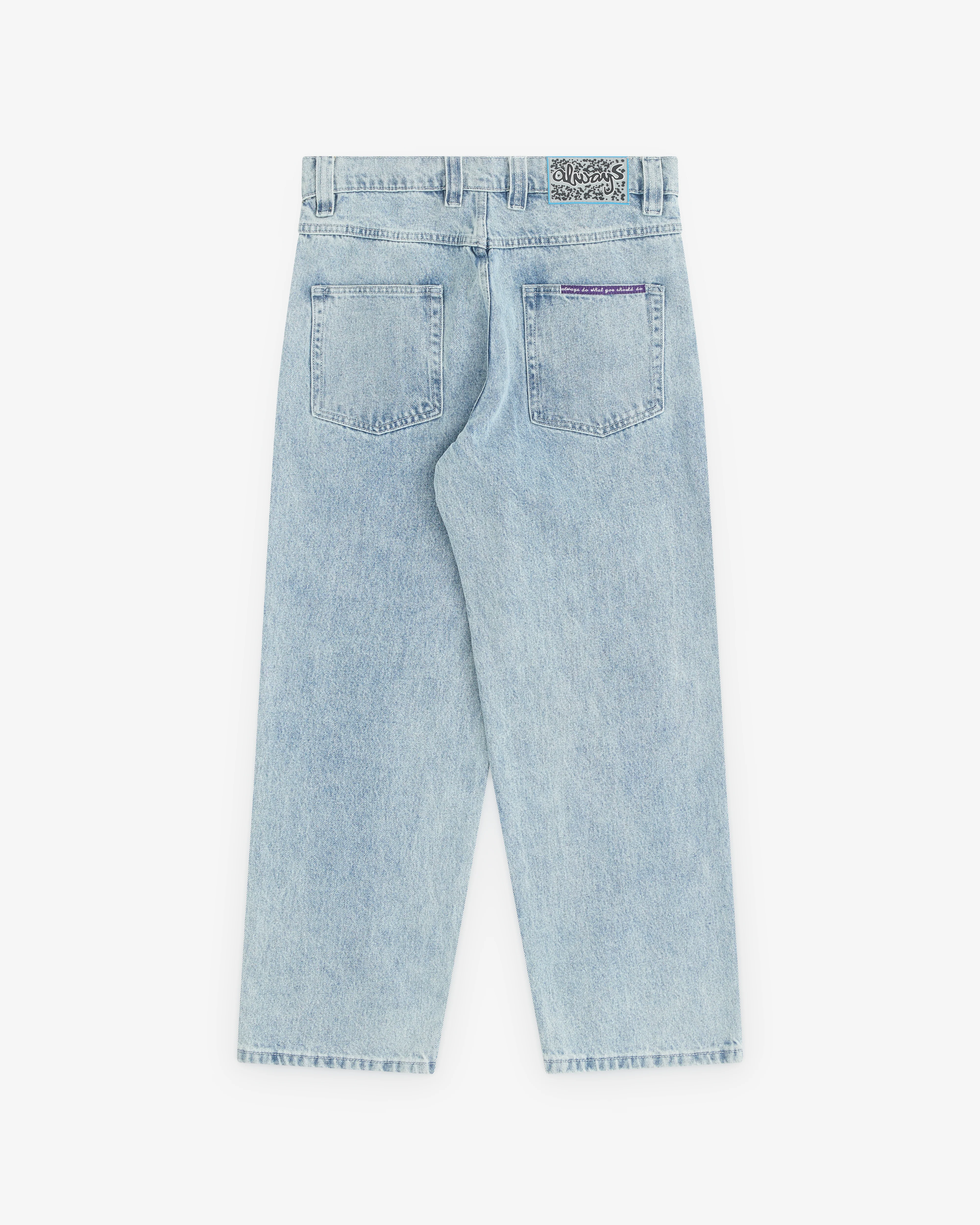 Always Do What You Should Do - Nigo Purple Label Denim Jeans - (Light Wash) - Image 2
