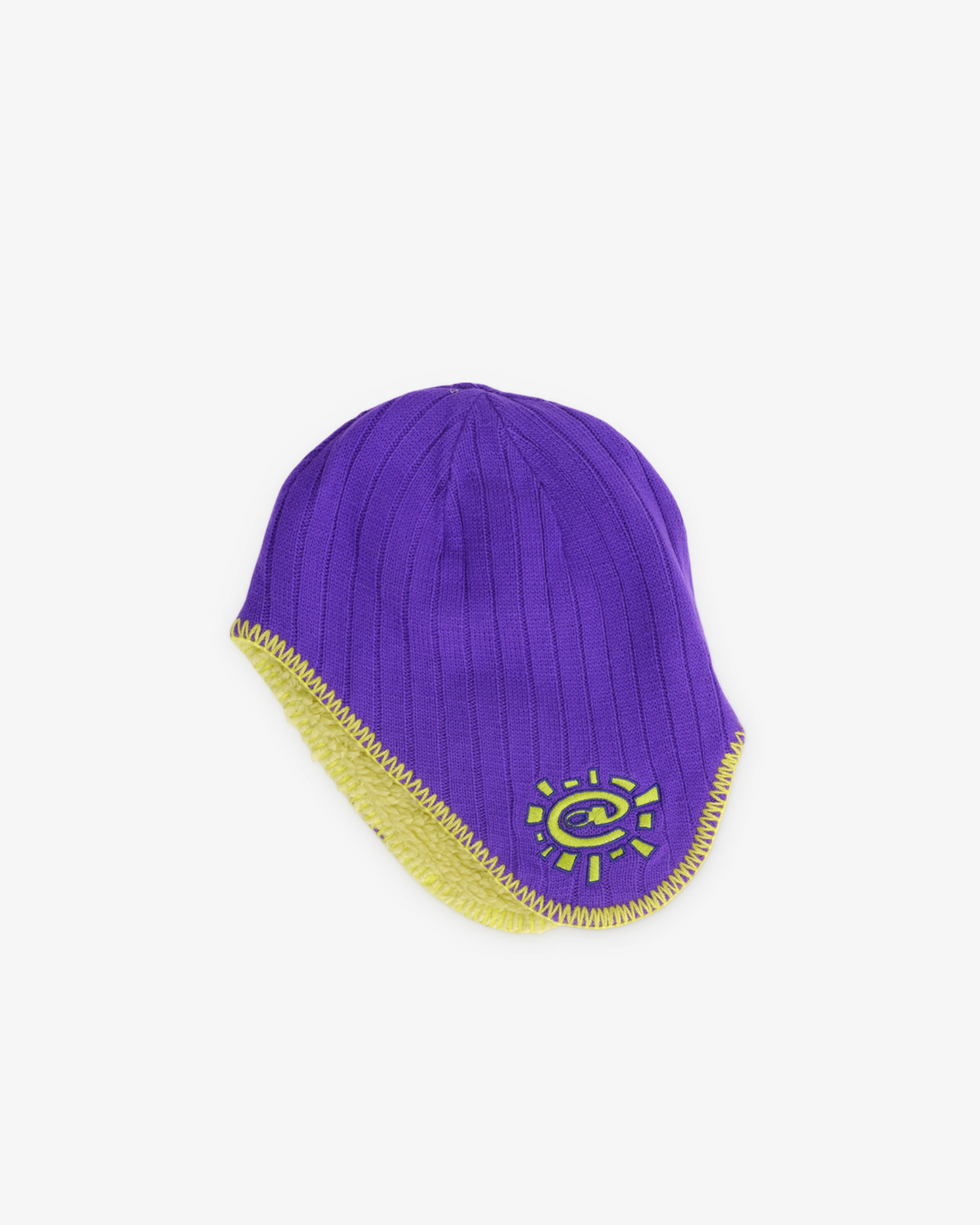 Always Do What You Should Do - Reversible Ear Flap Hat - (Purple/Green) - Image 3