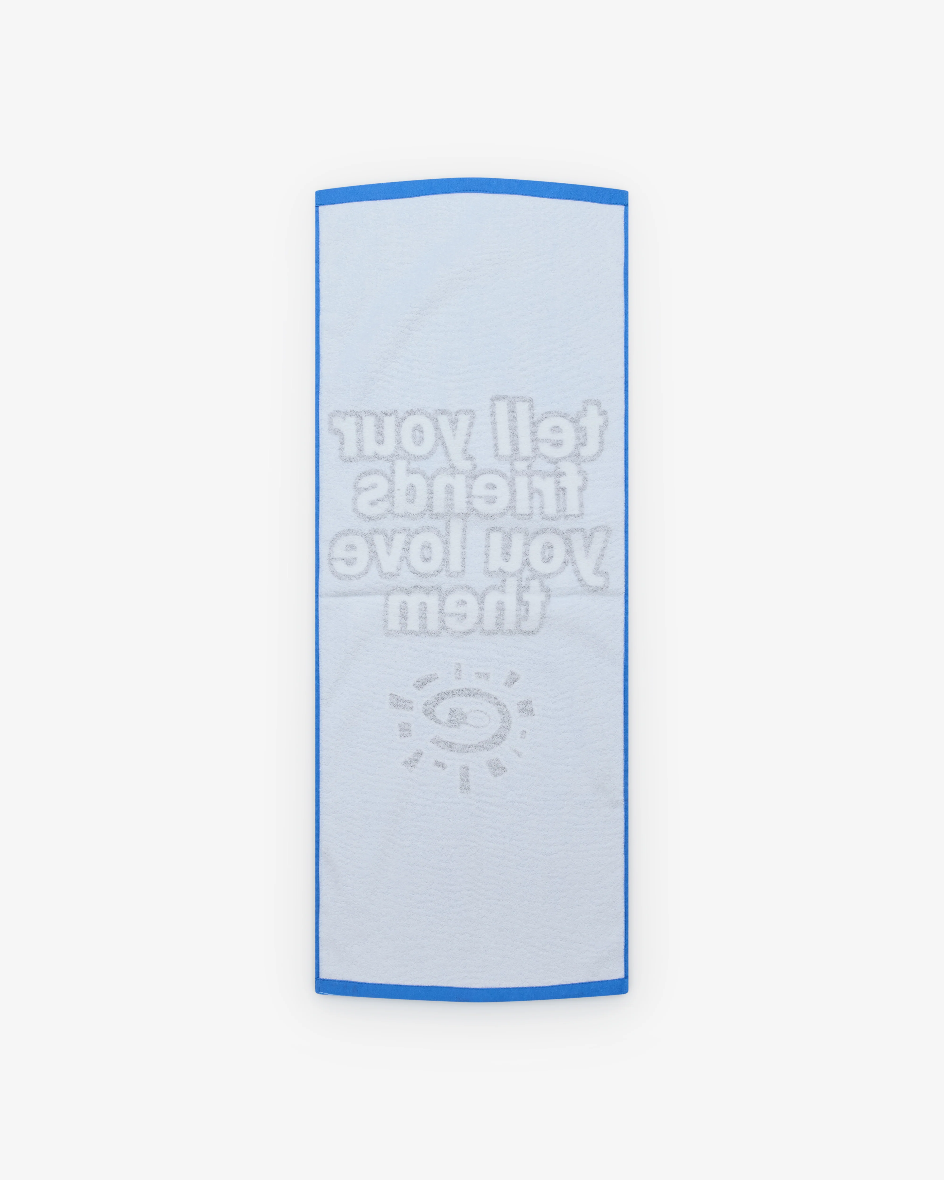 Always Do What You Should Do - Tyfylt Towel - (Blue) - Image 2