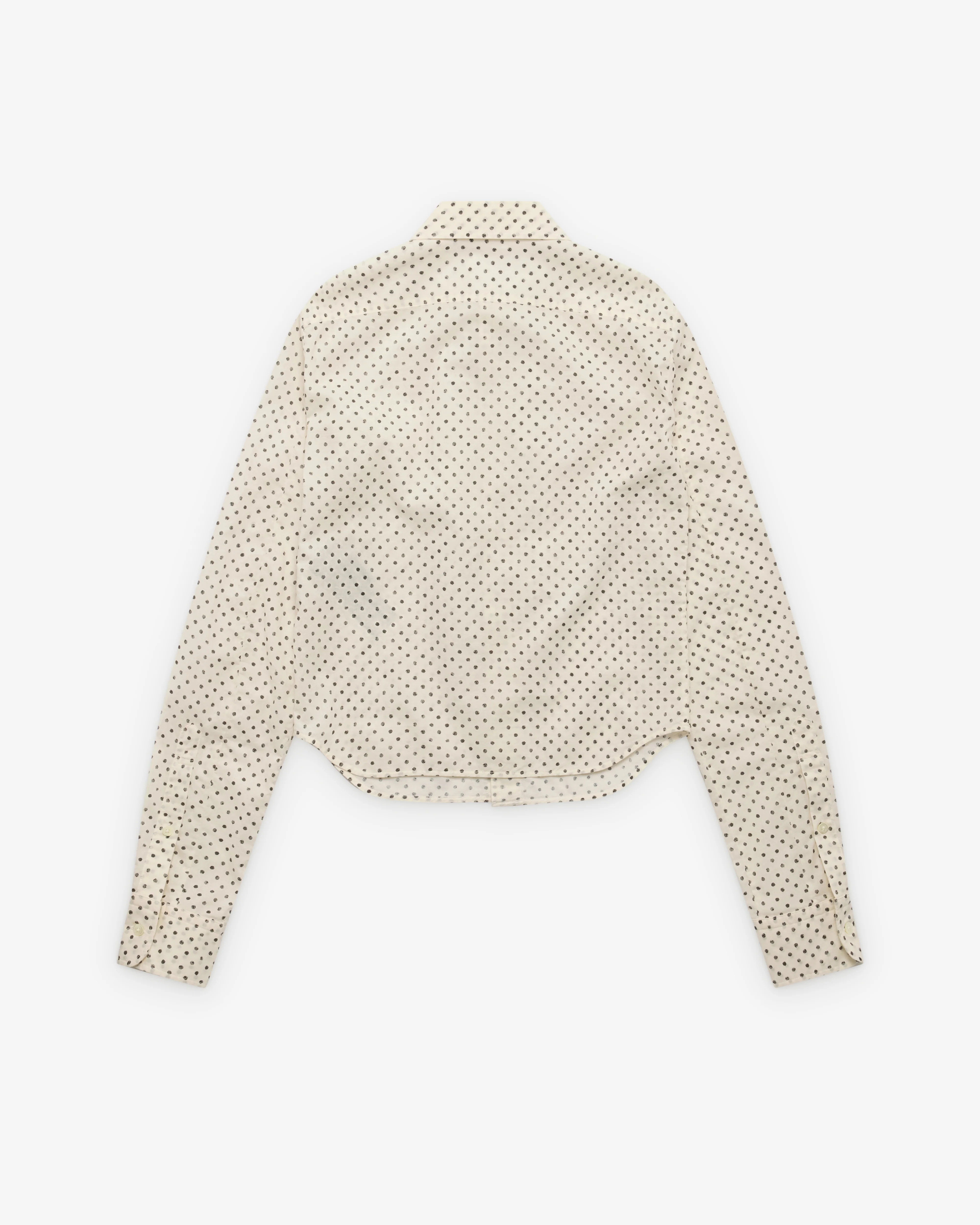 Ann Demeulemeester - Women's Erma Slim Fit Ruffled Shirt - (Natural White) - Image 2