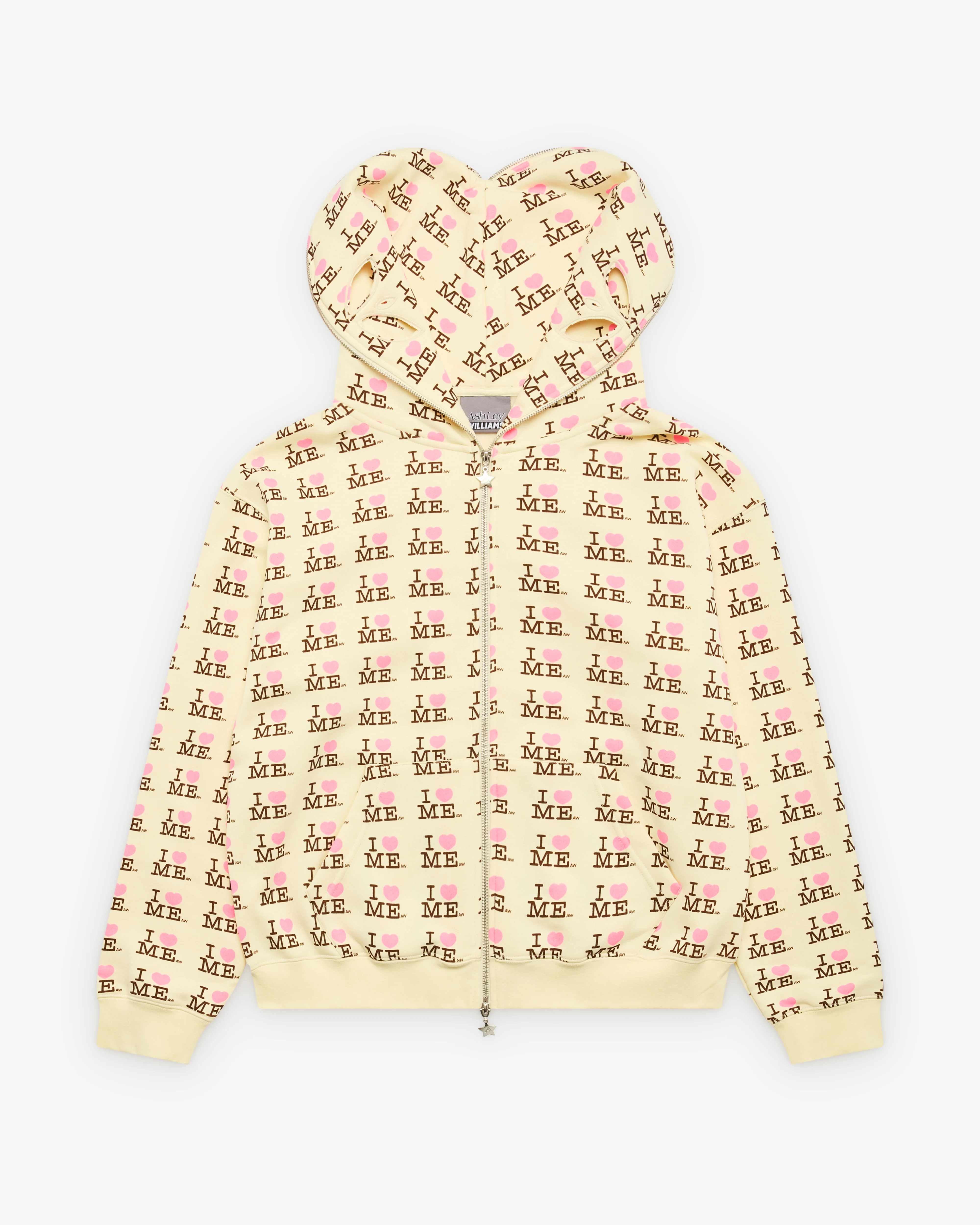 Ashley Williams - Women's I Heart Me Butterfly Hoodie - (Yellow) - Image 2