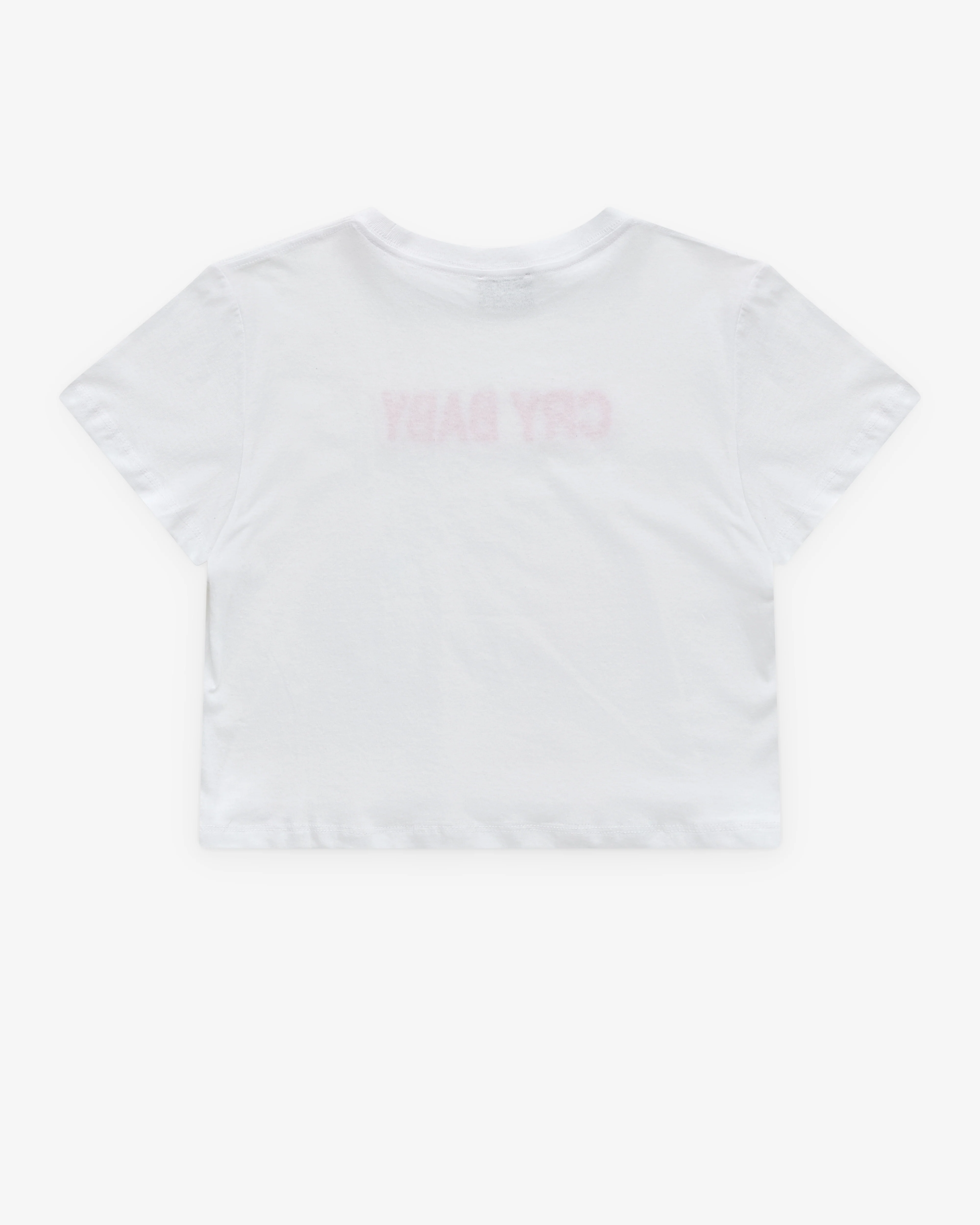 Ashley Williams - Women’s Cry Baby Cropped T-Shirt - (White) - Image 2