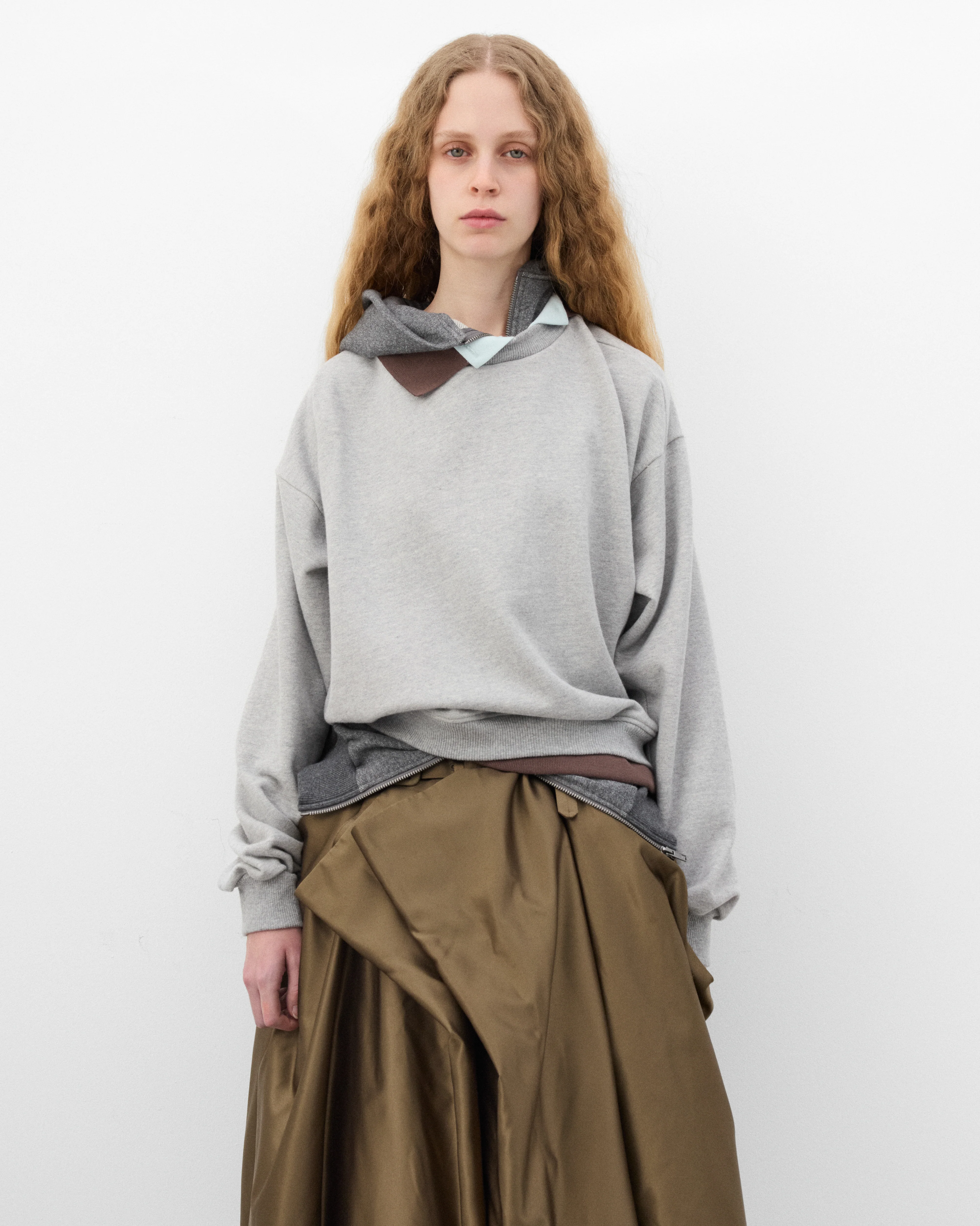 August Barron - Women's Triple Hoodie - (Grey/Brown) - Image 3