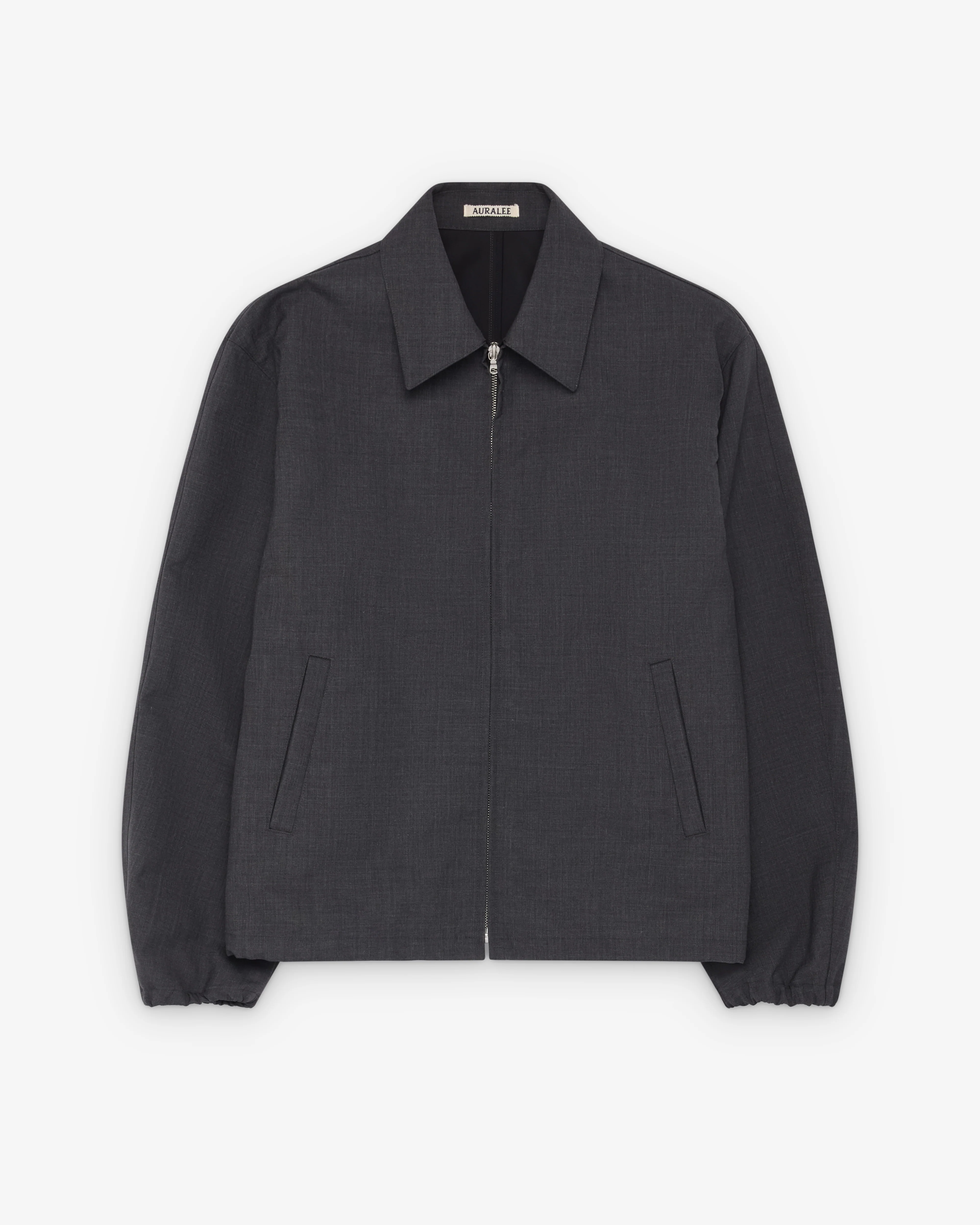 Auralee - Men's Bonded Tropical Wool Zip Blouson - (Top Charcoal)