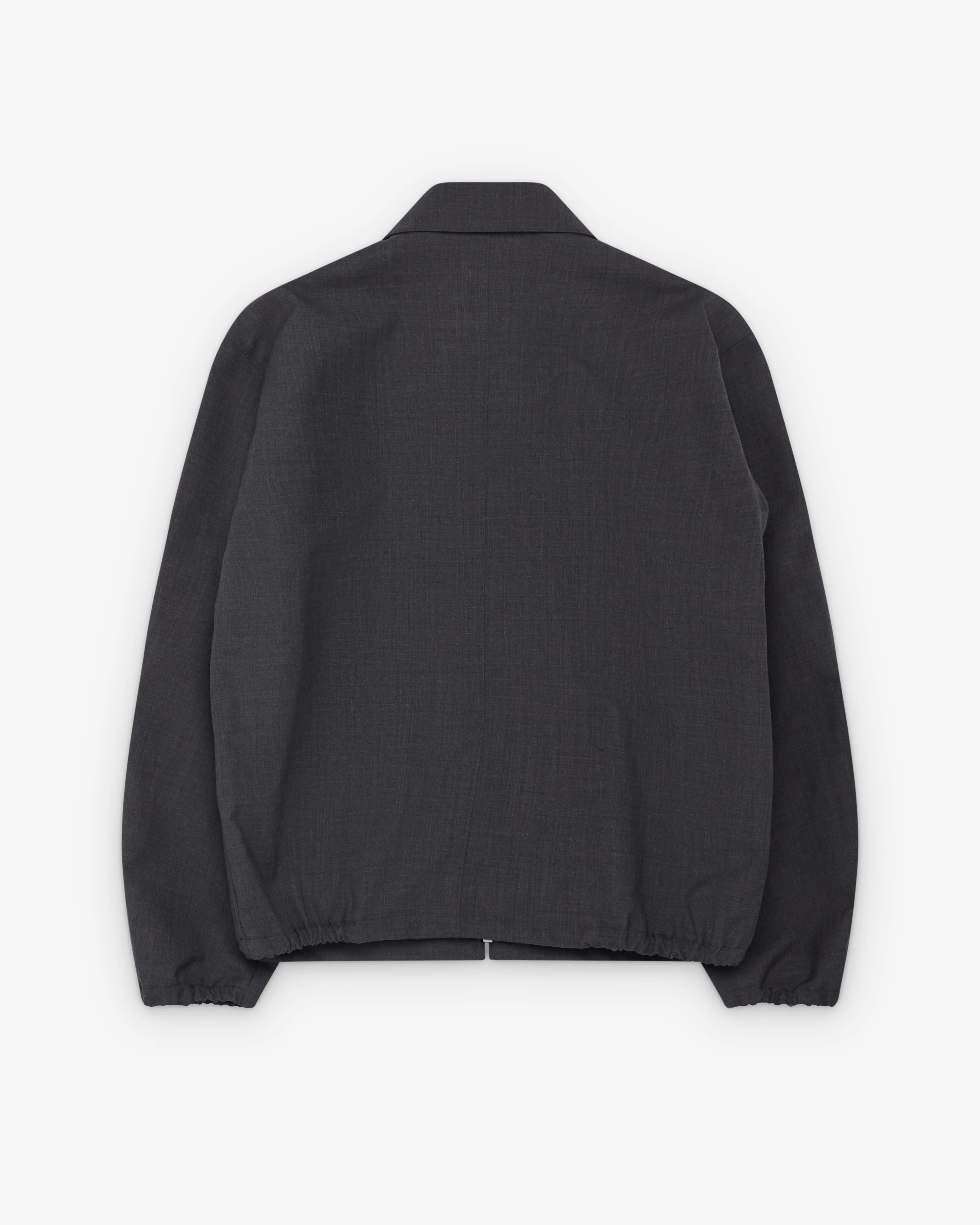 Auralee - Men's Bonded Tropical Wool Zip Blouson - (Top Charcoal) - Image 2