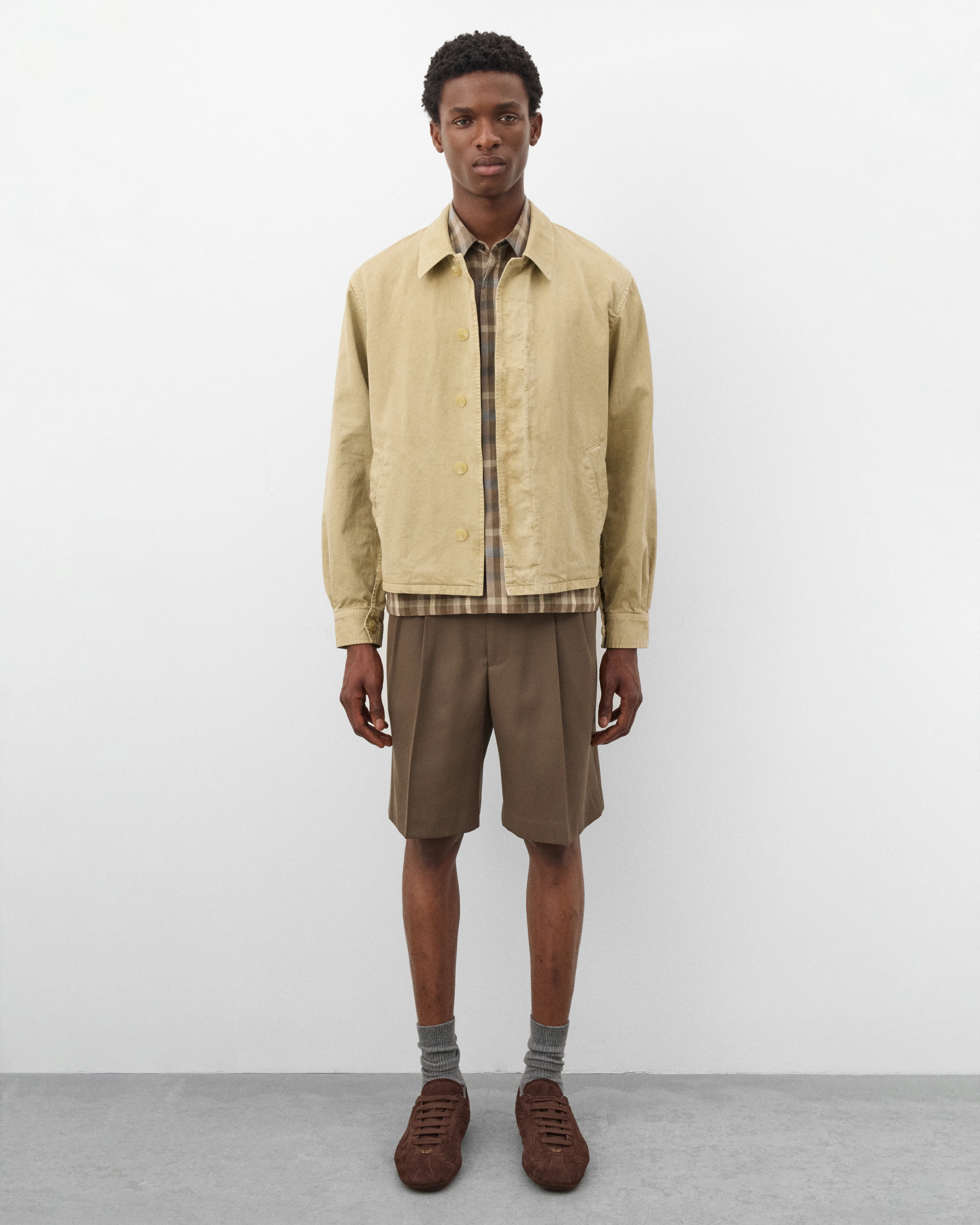 Auralee - Men's Finx Light Chino Jacket - (Beige) - Image 6