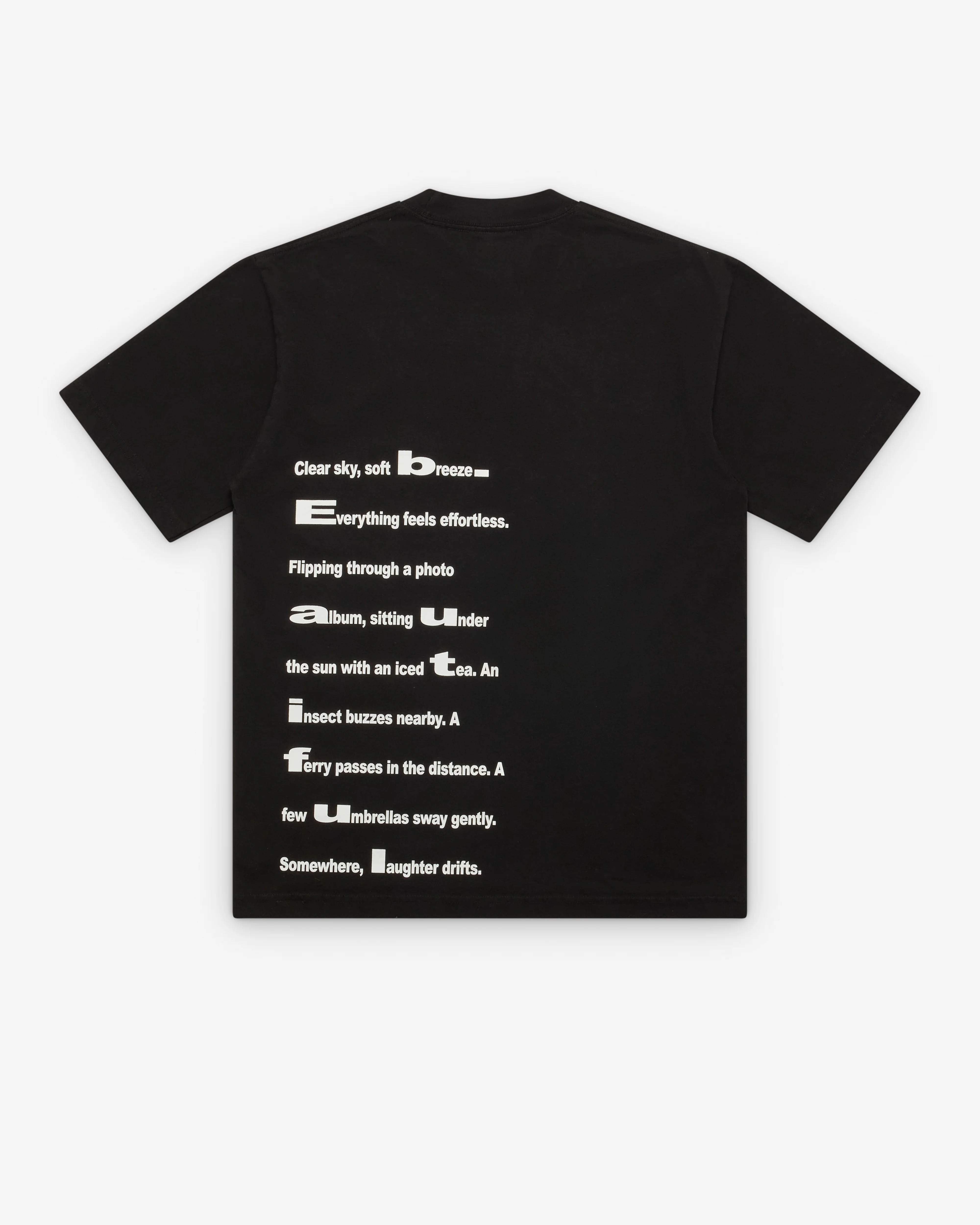 B.Eautiful - Men's DSM Exclusive Poem T-Shirt - (Black) - Image 2