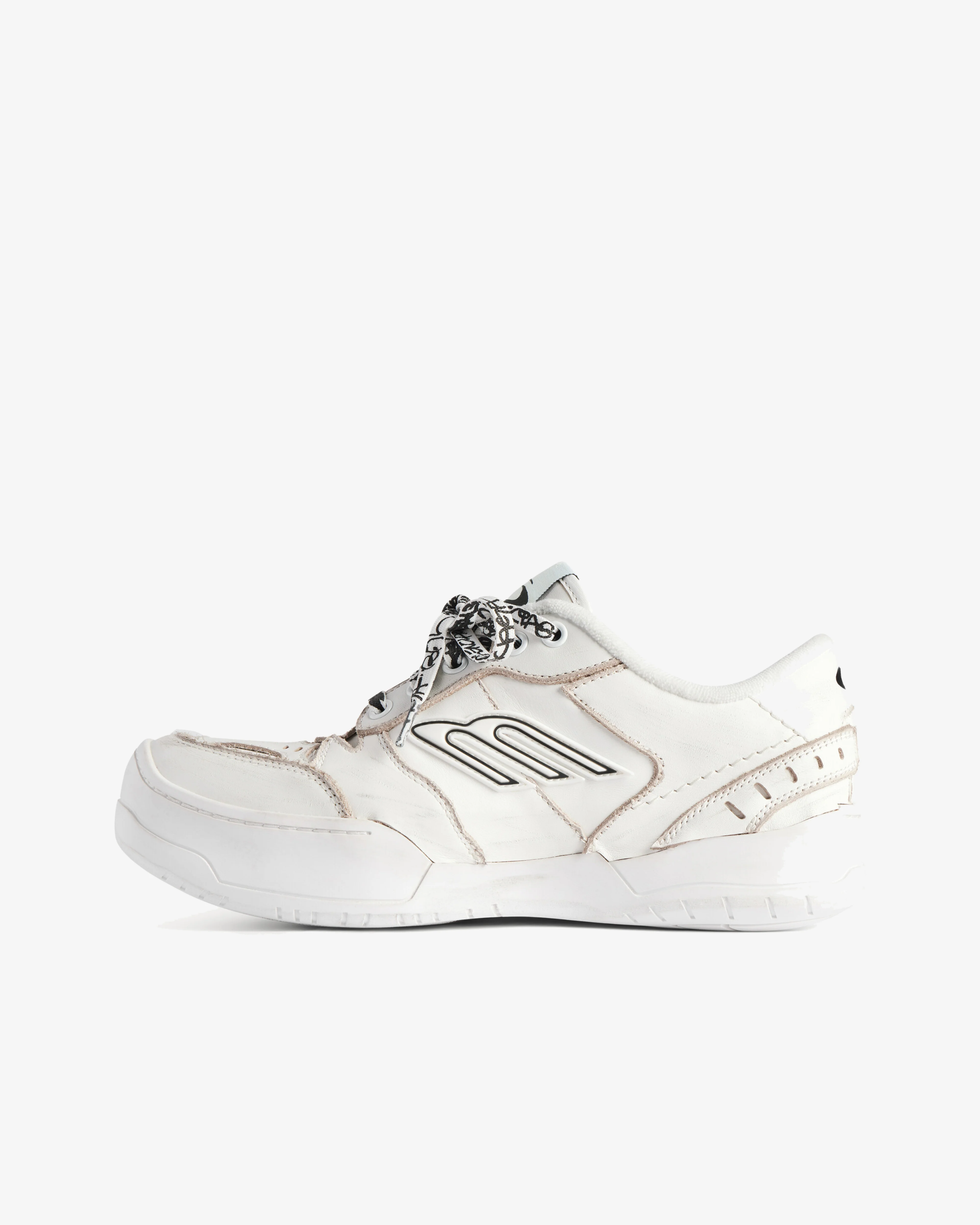 Balenciaga - Women's Hamptons Platform Trainers - (White) - Image 3