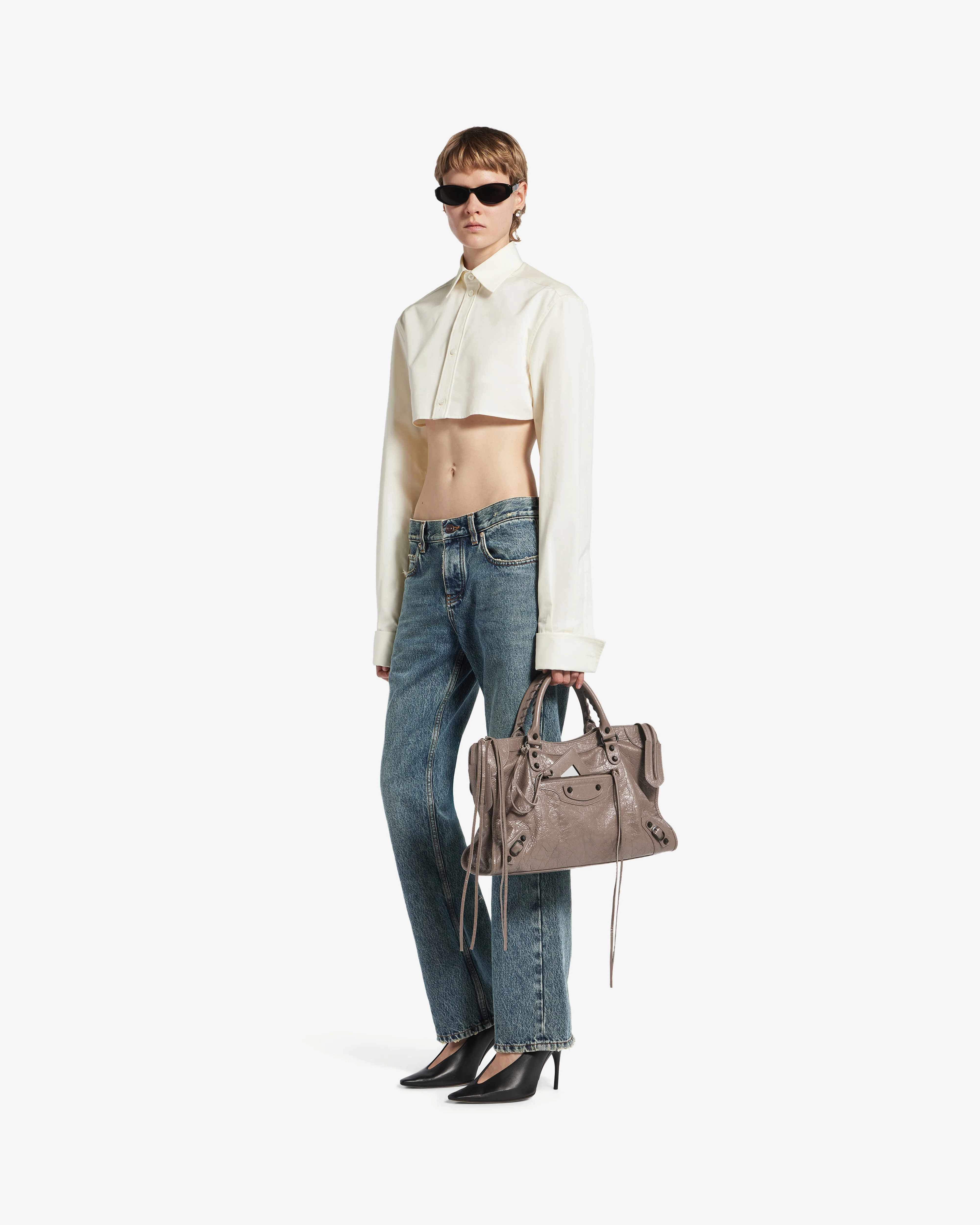 Balenciaga - Women's Le City Bag Medium - (Dark Noix) - Image 4