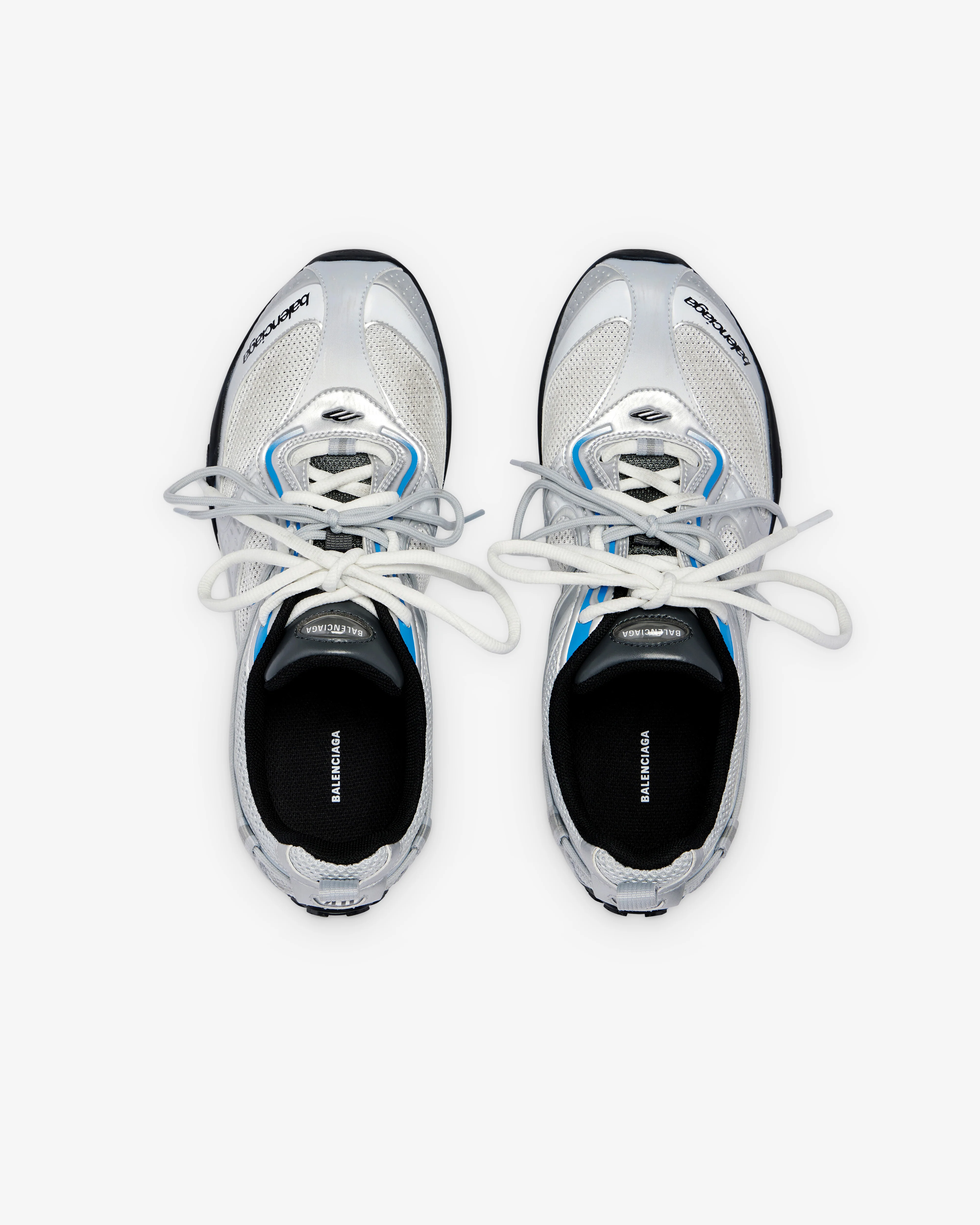 Balenciaga - Women's Radar Gradient Line Trainers - (Grey/Silver) - Image 5