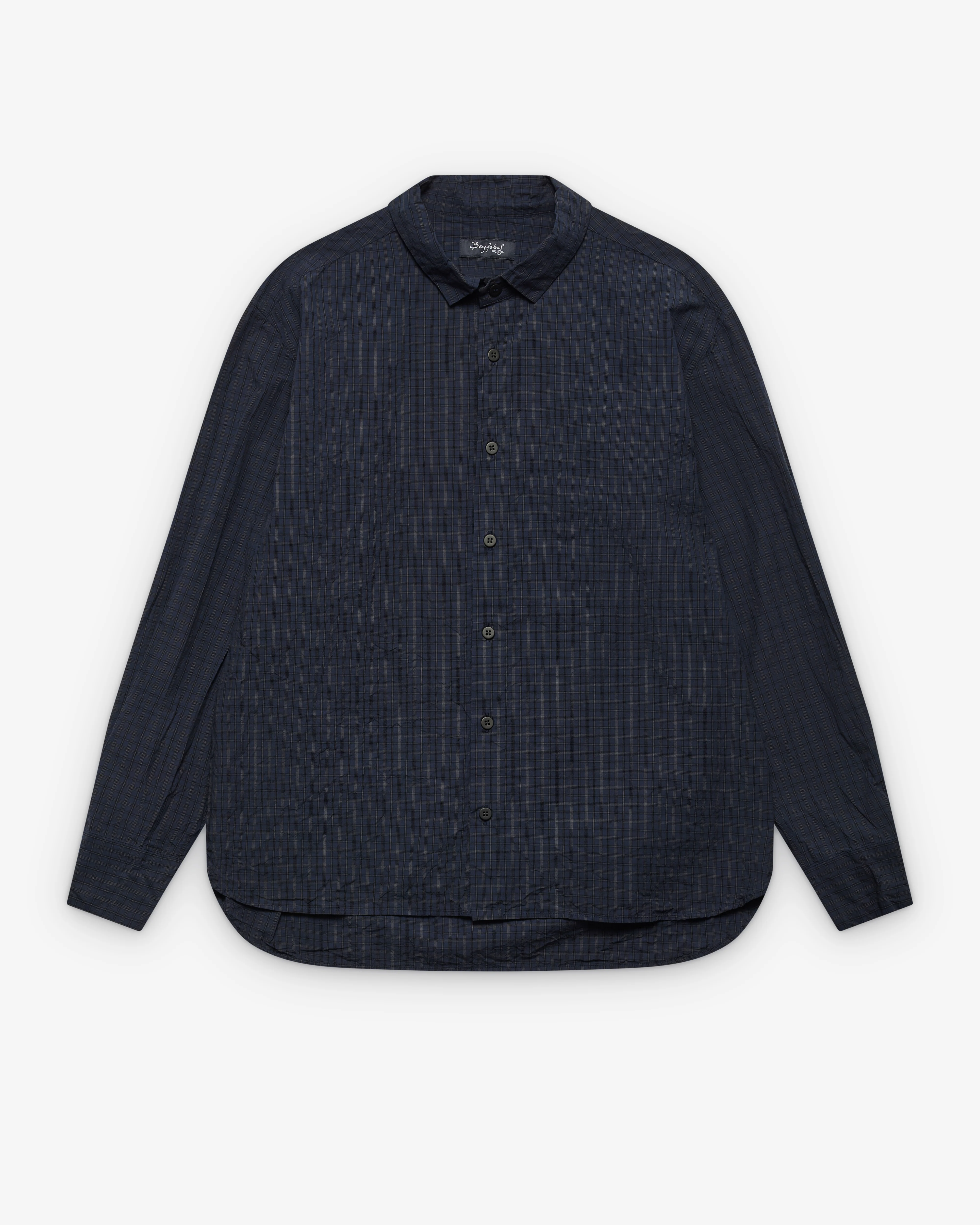 Bergfabel - Men's Farmer Shirt - (Navy Check)