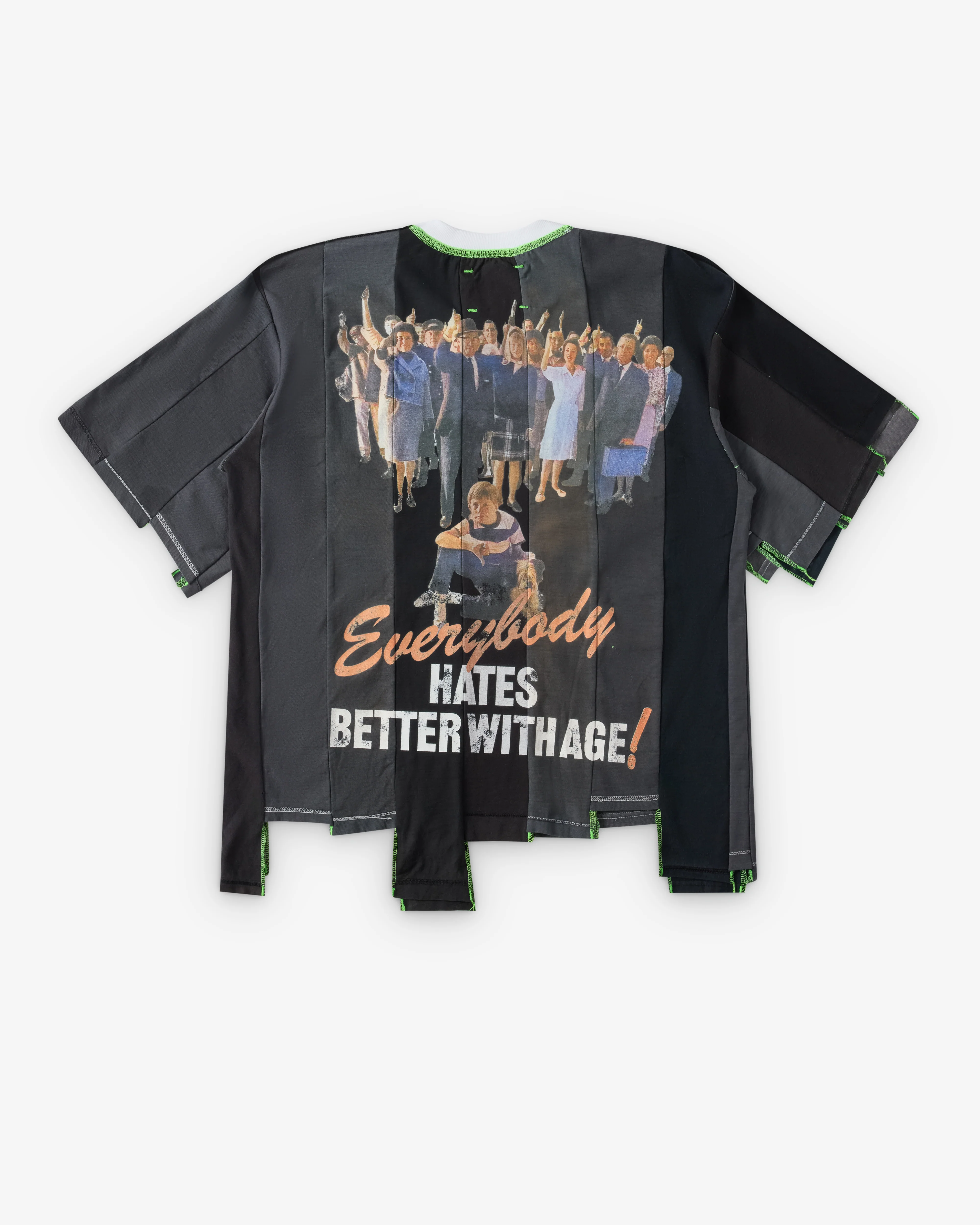 Better With Age - Men's Loaded Pannelled T-Shirt - (Faded Black) - Image 2