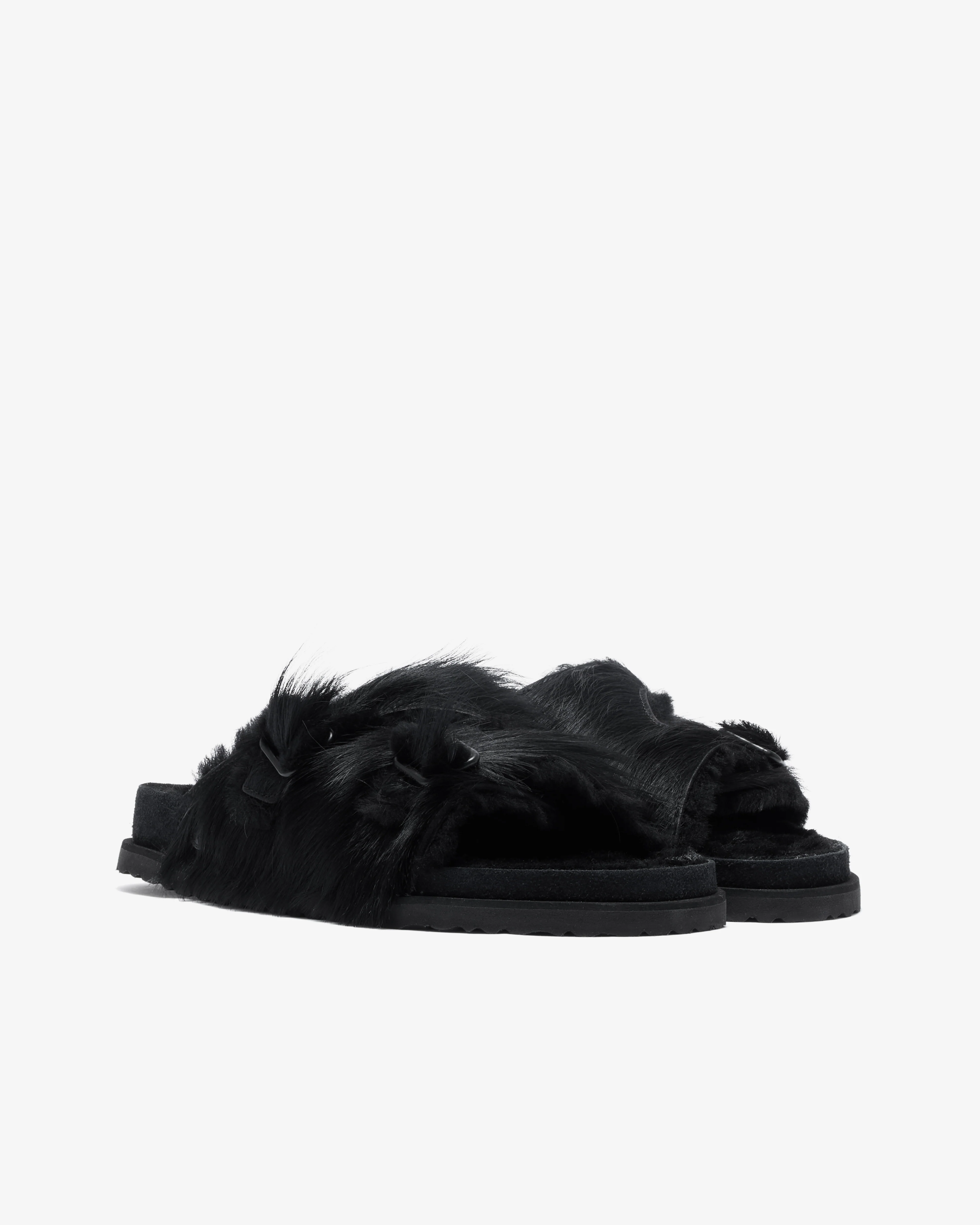 Birkenstock 1774 - Men's Zurich Pony Shearling - (Black) - Image 3