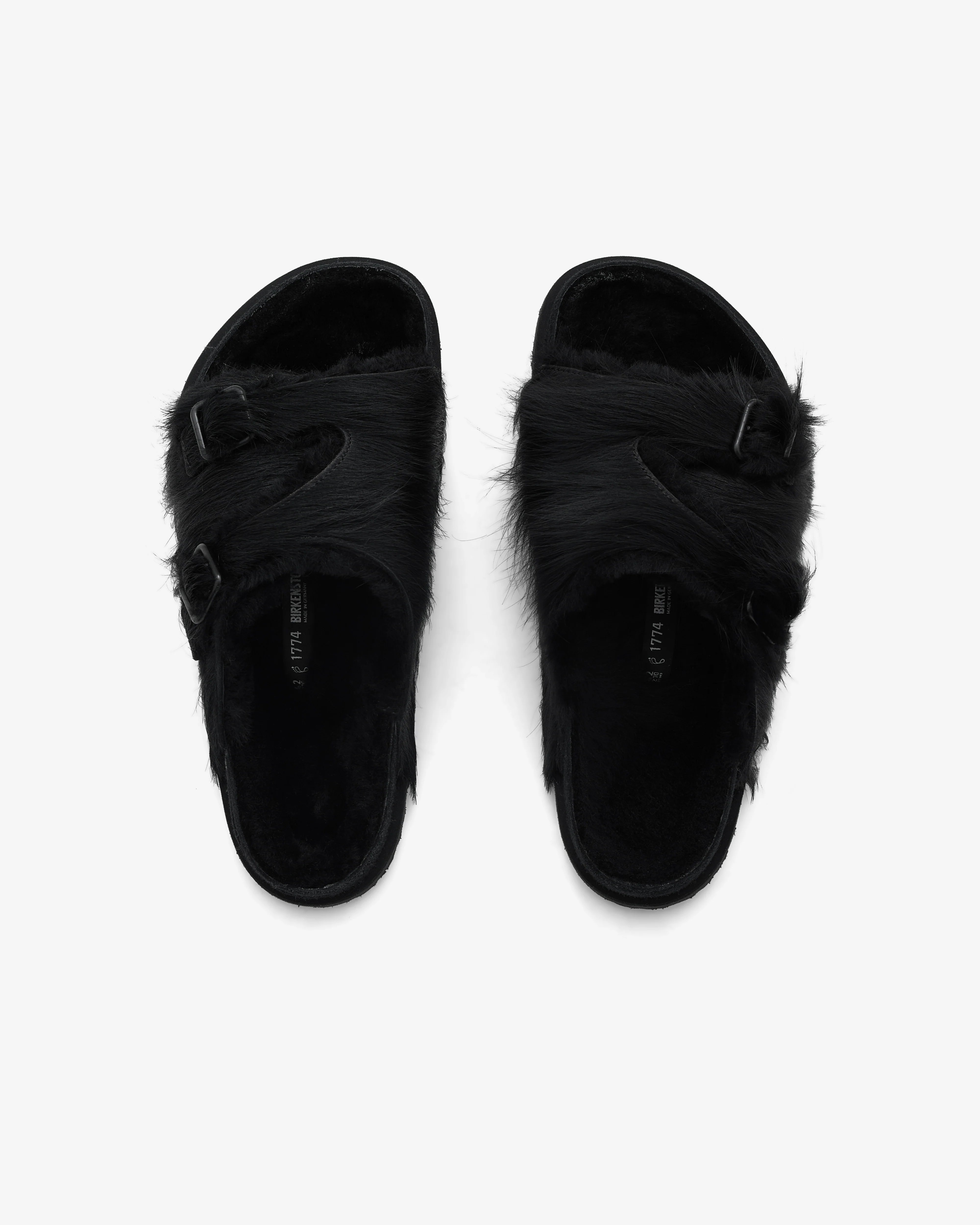 Birkenstock 1774 - Men's Zurich Pony Shearling - (Black) - Image 5