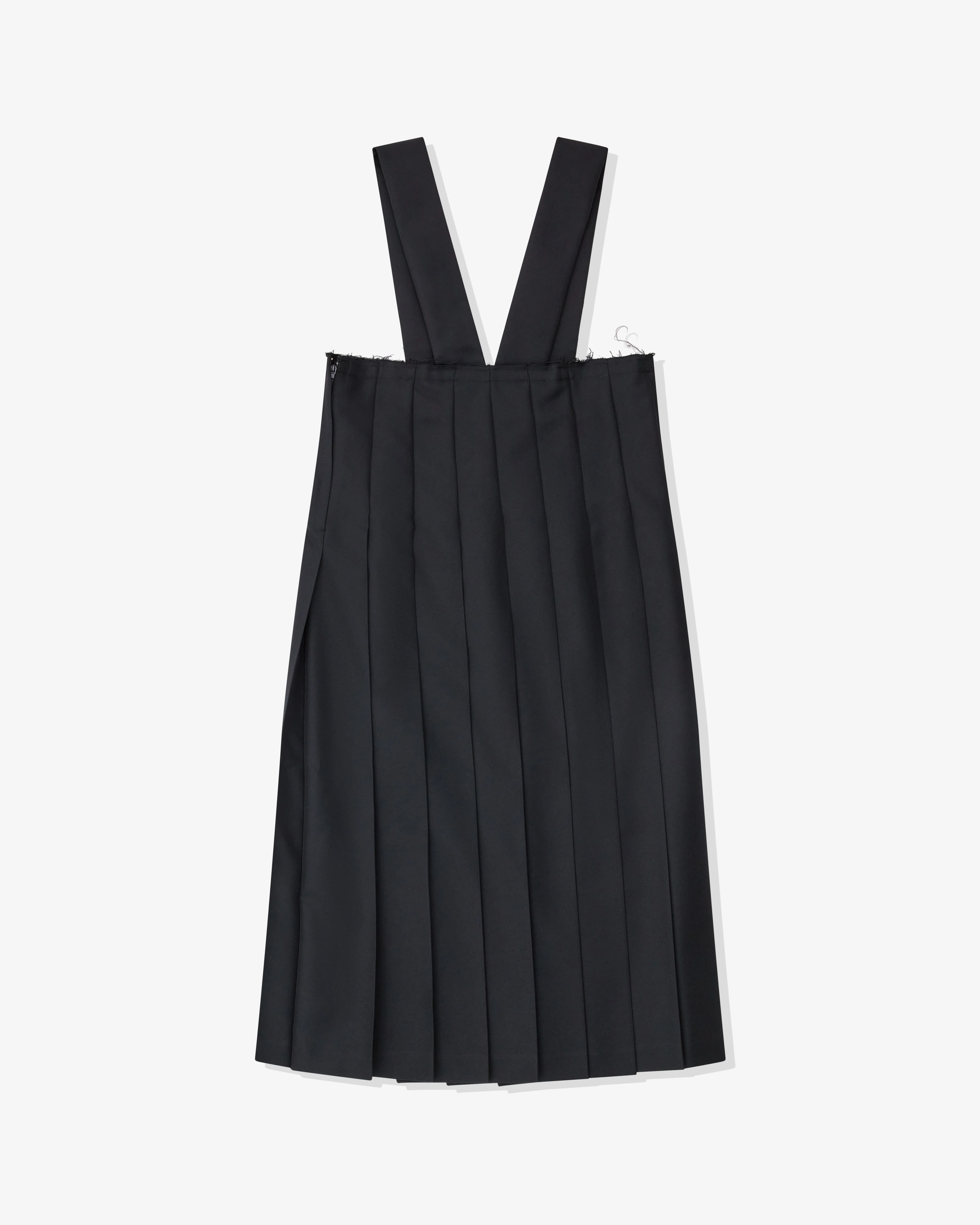 Black Comme des Garçons - Raw Edge Pinafore - (Black) - Image 2