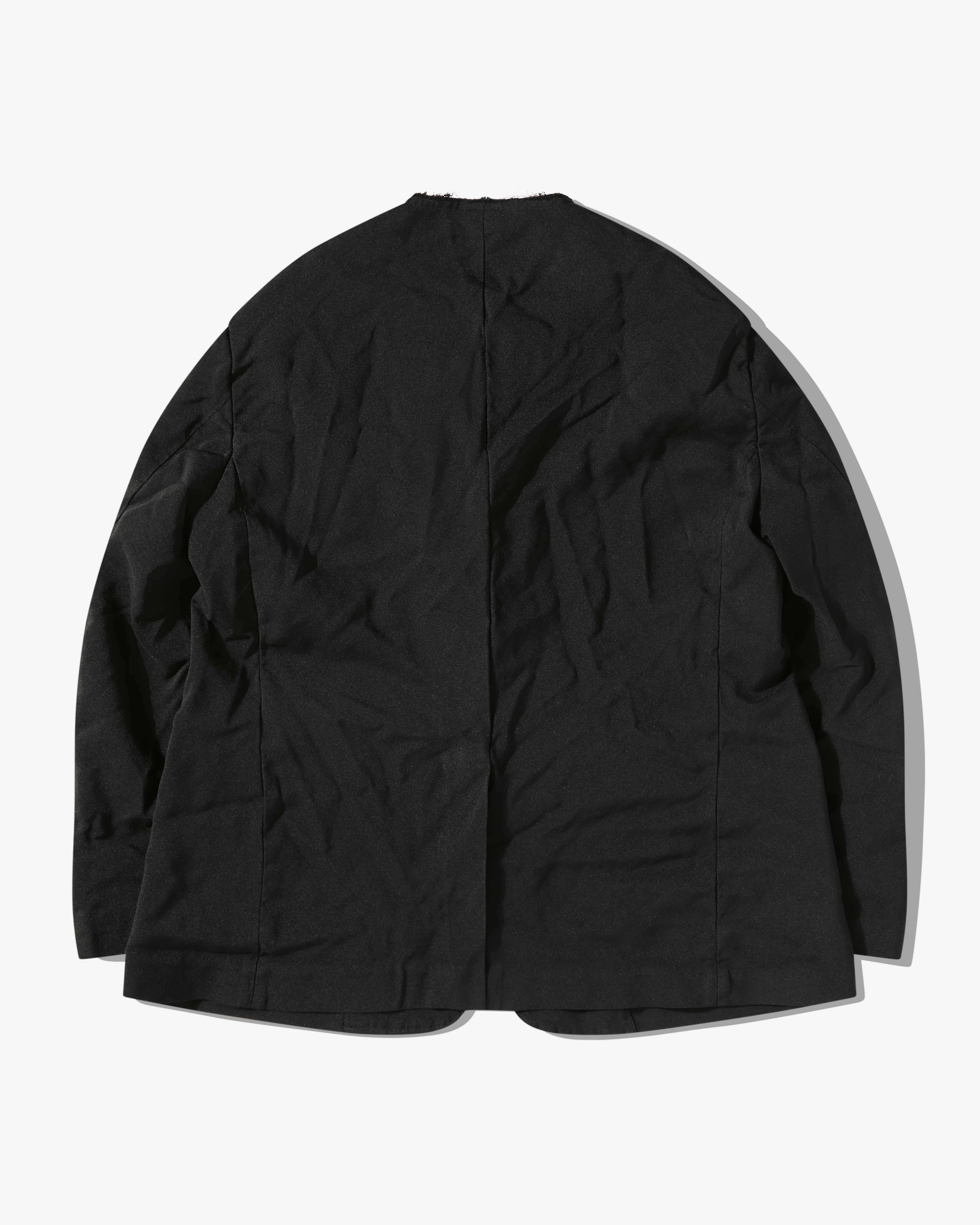Black Comme Des Garçons - Square Collar Jacket - (Black) - Image 2