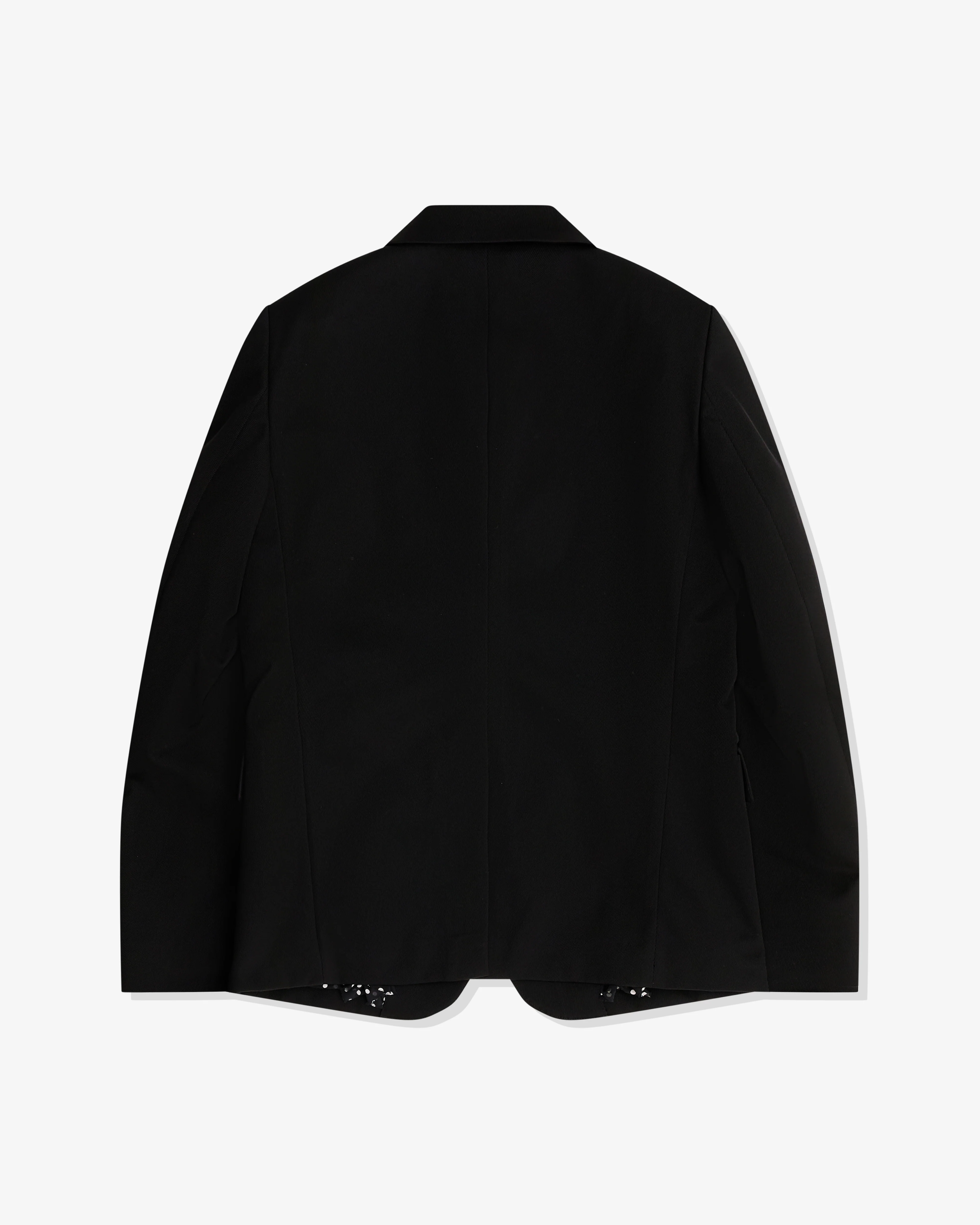 Black Comme des Garçons - Reversible Frilled Jacket - (Black) - Image 2