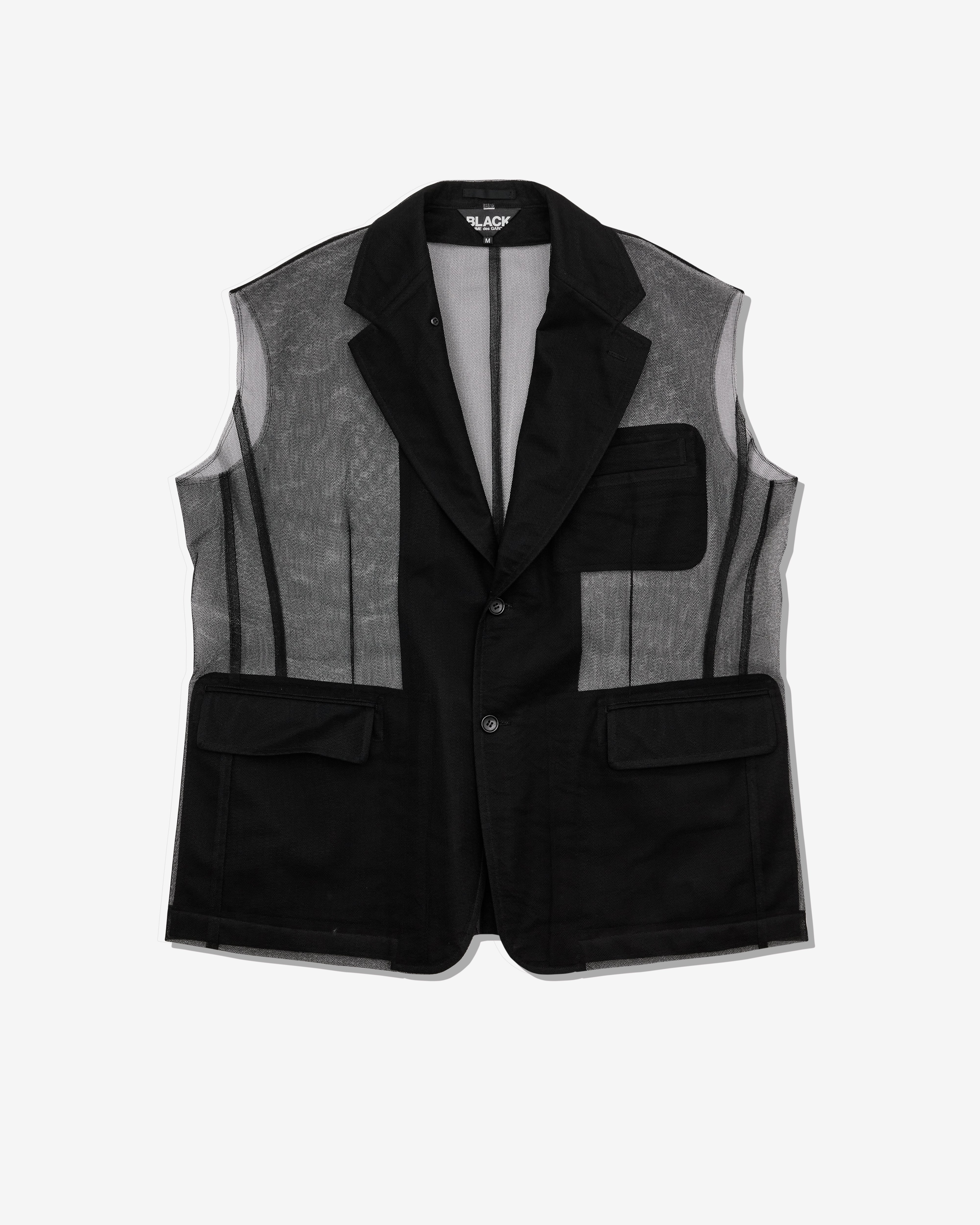 Black Comme des Garçons - Nylon Tulle Sleeveless Jacket - (Black)