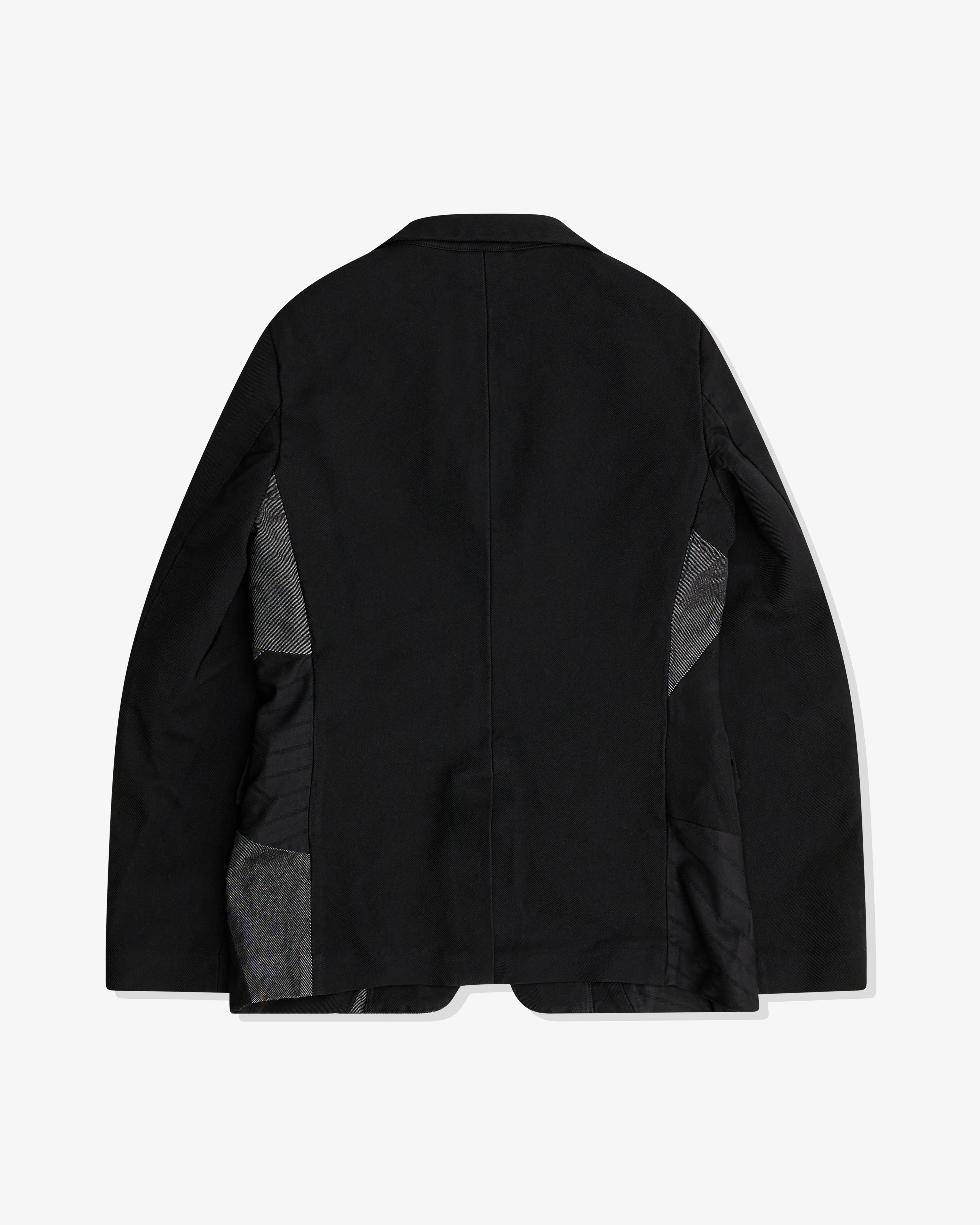 Black Comme des Garçons - Multi Fabric Patchwork Jacket - (Black) - Image 2