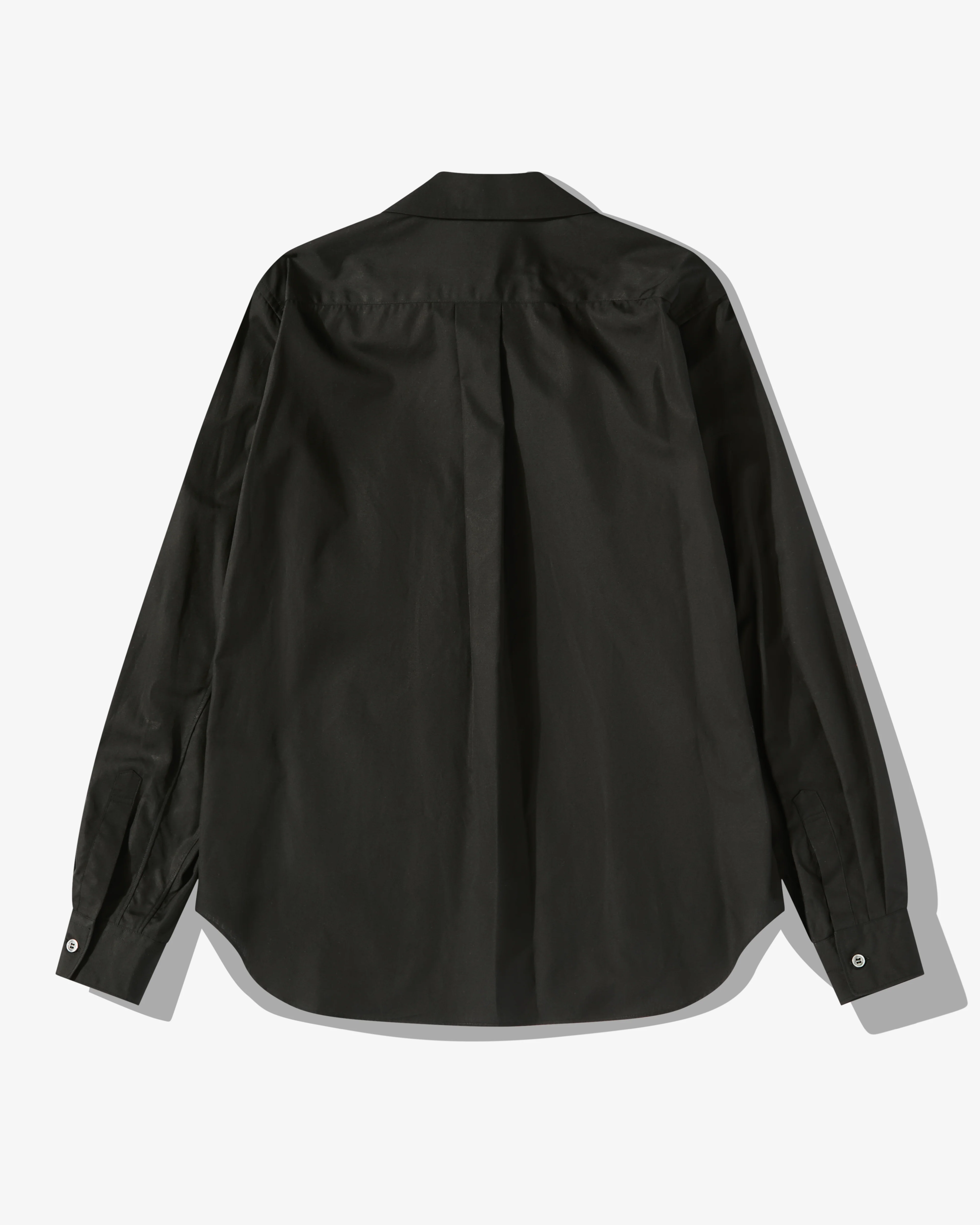 Black Comme Des Garçons - Peter Pan Collar Shirt - (Black) - Image 2
