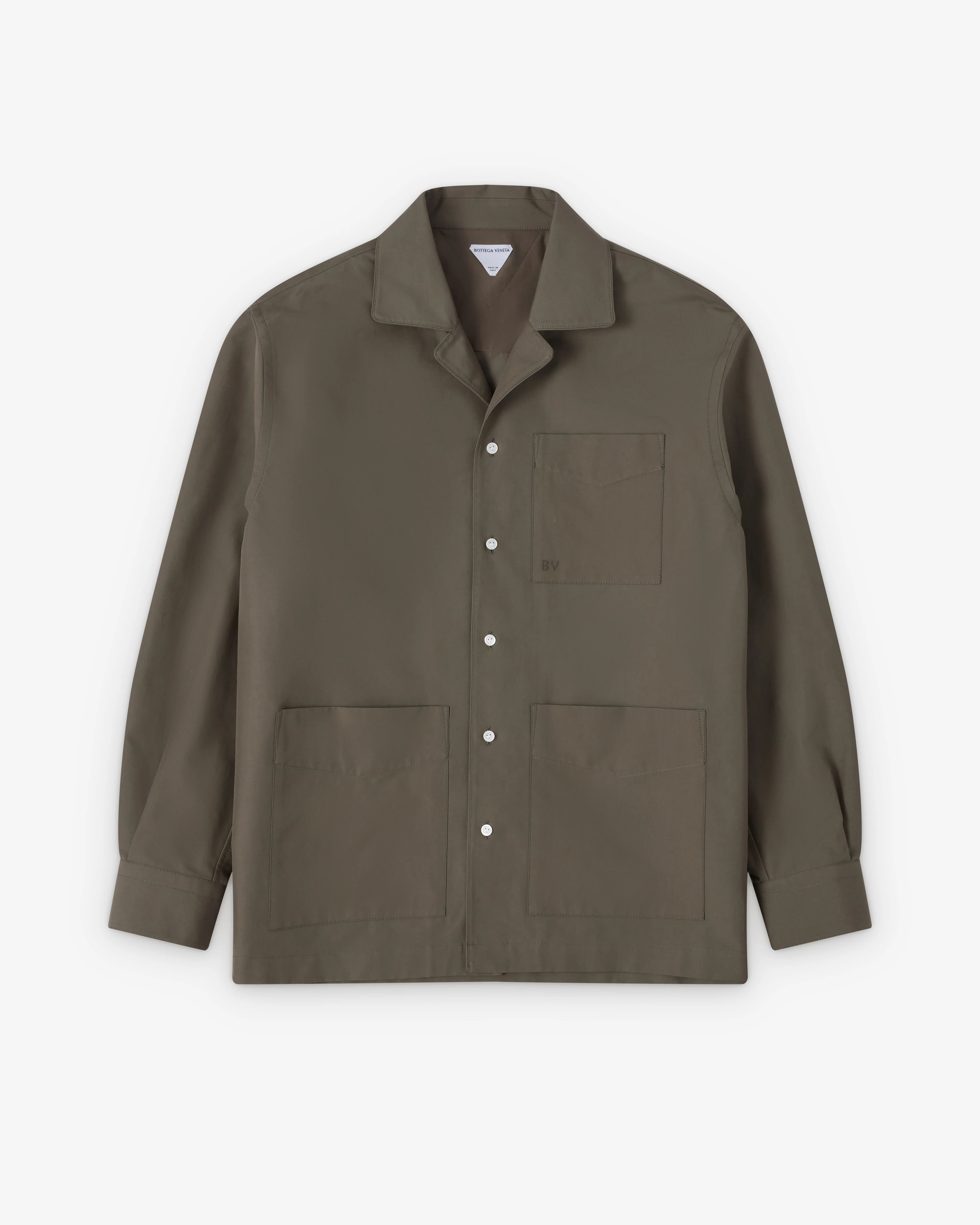 Bottega Veneta - Men's Compact Cotton Pyjama Shirt - (Steel)