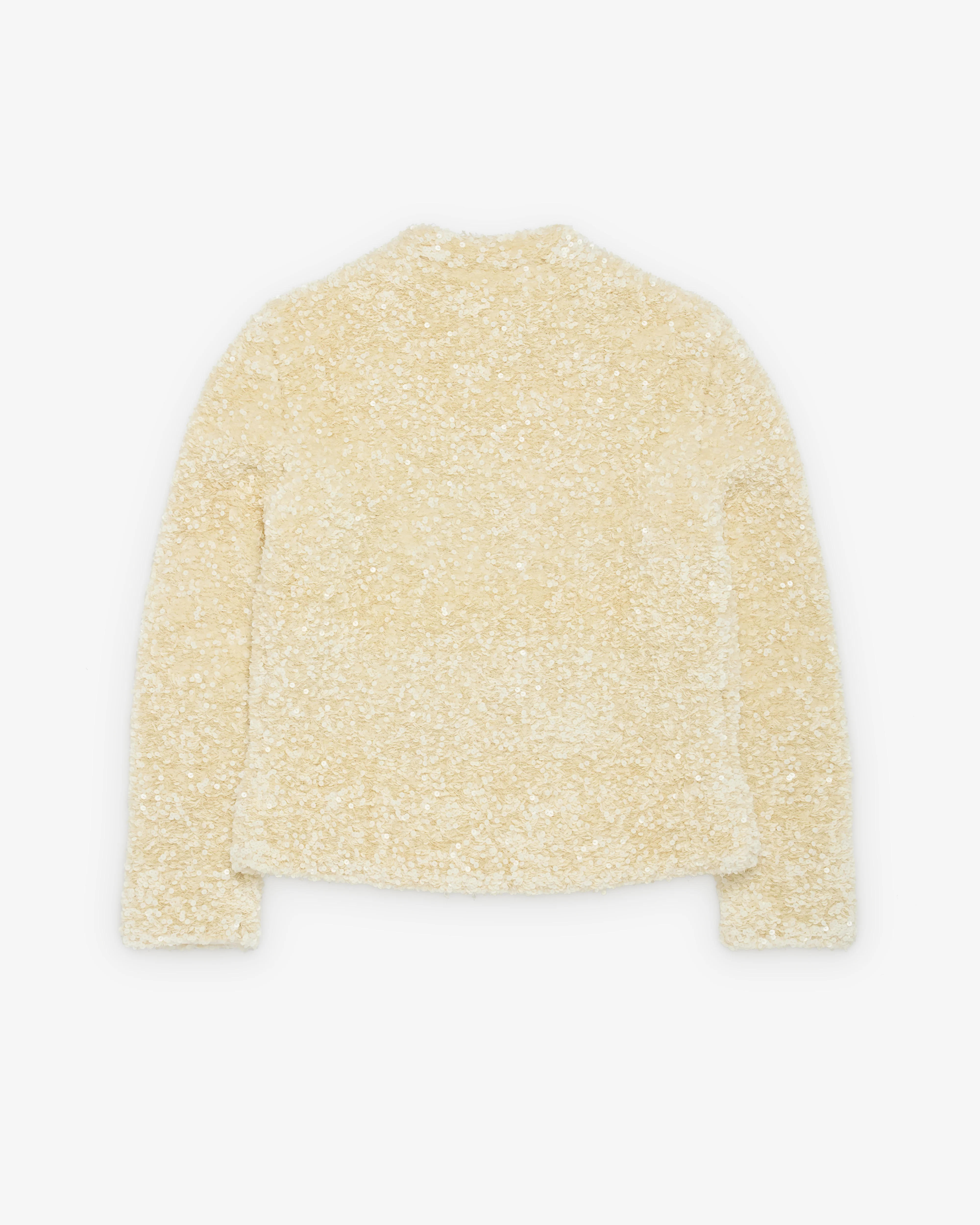 Bottega Veneta - Men's Wool And Sequin Cardigan - (Parchment) - Image 2