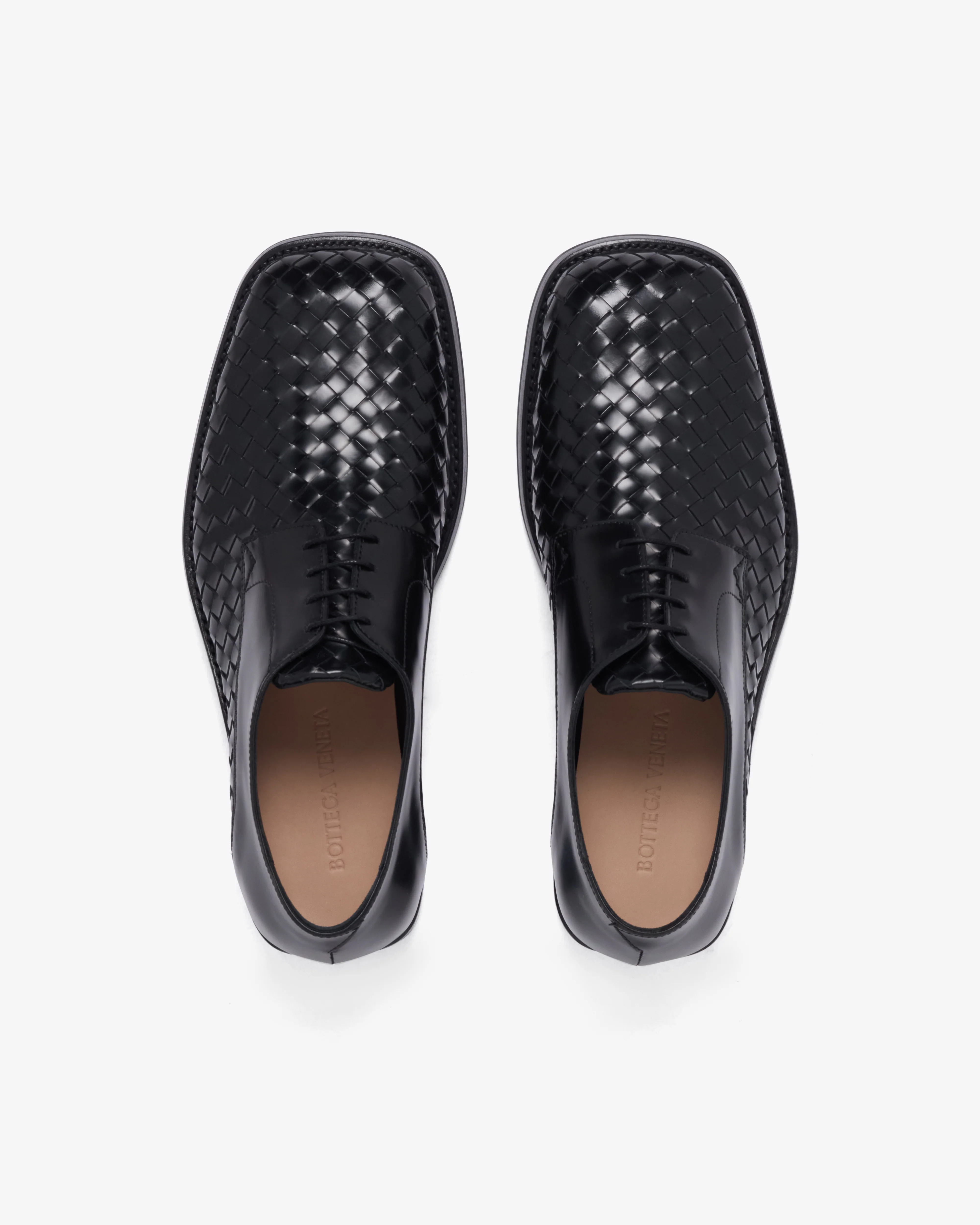 Bottega Veneta - Men's Smashed Lace-Up Shoe - (Black) - Image 6